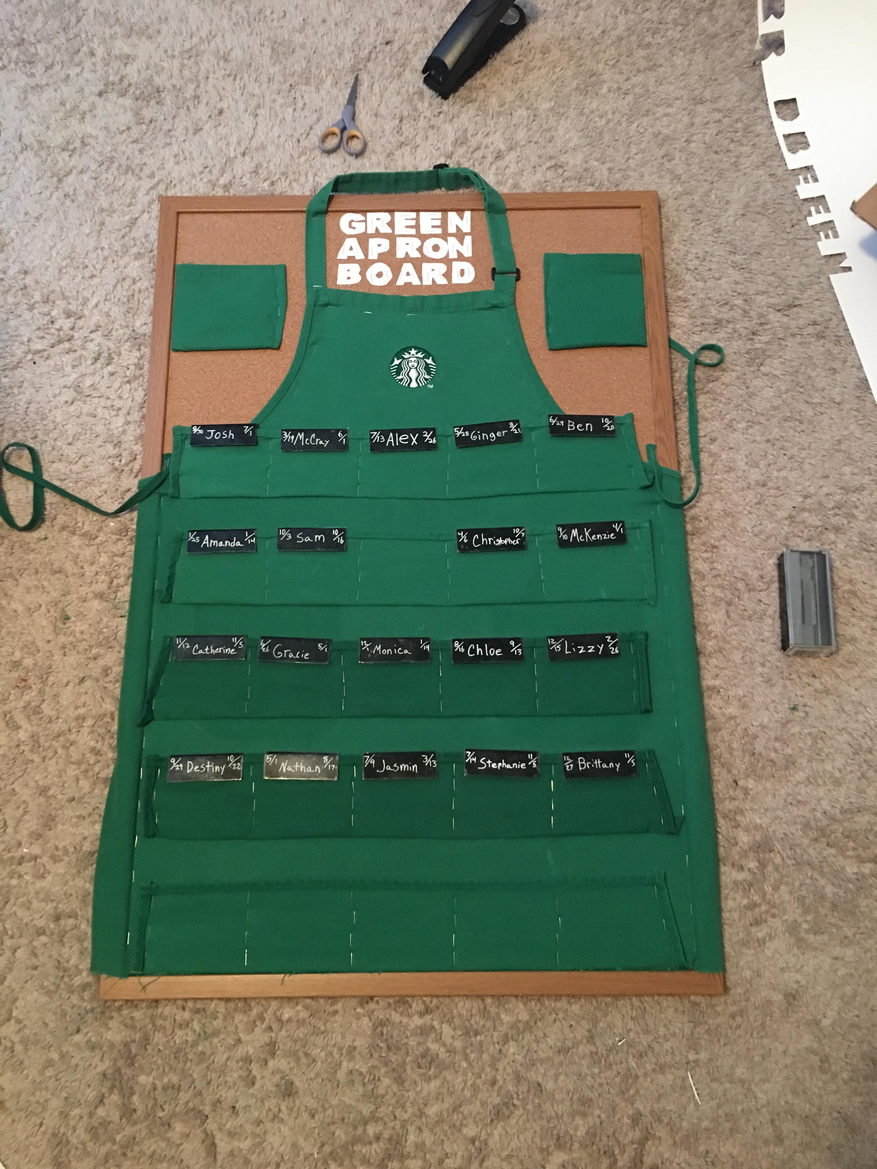 I went a little overboard with making a new apron board after my store