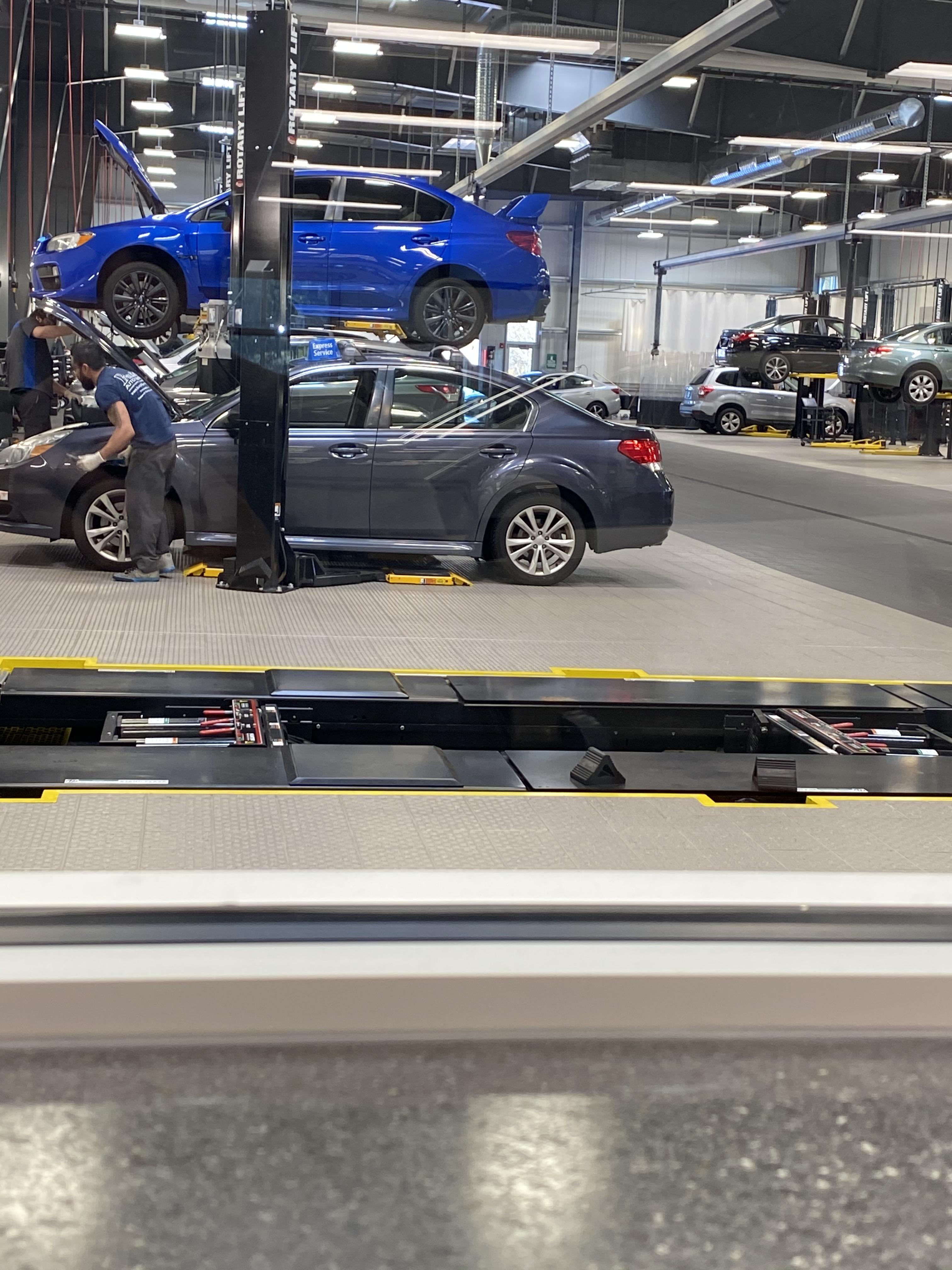 Oil change time btw this dealer is HUGE r/WRX