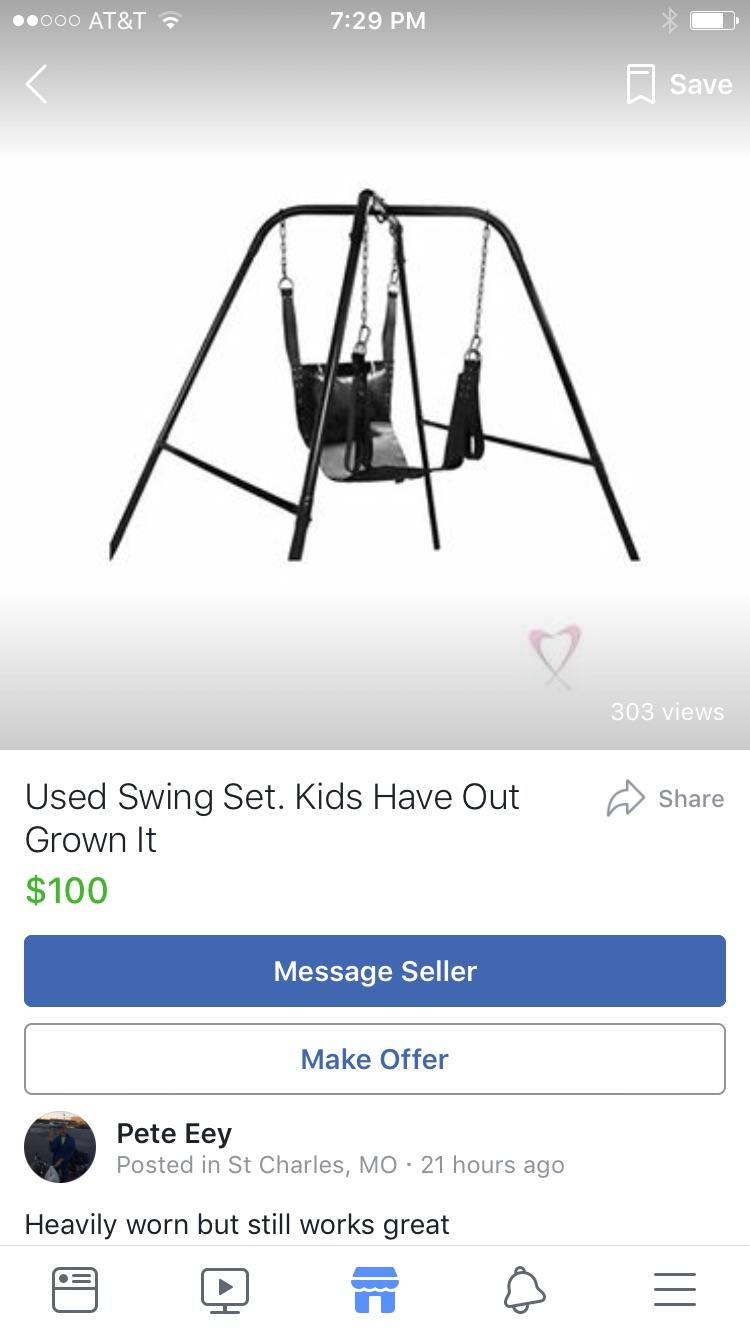Used swing set.....ewwww r/funny