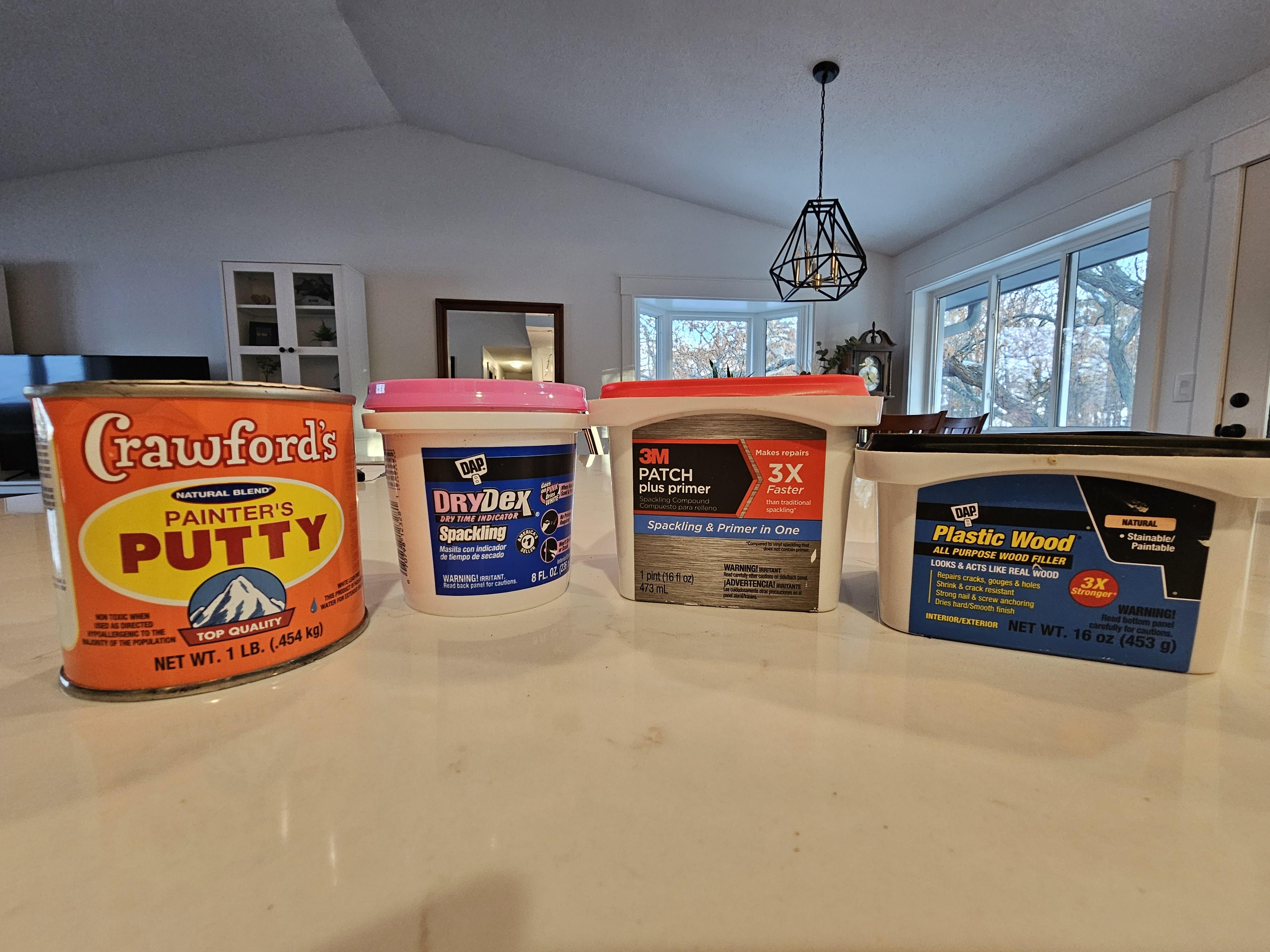 Which is best to use for filling in nail holes on primed wood trim