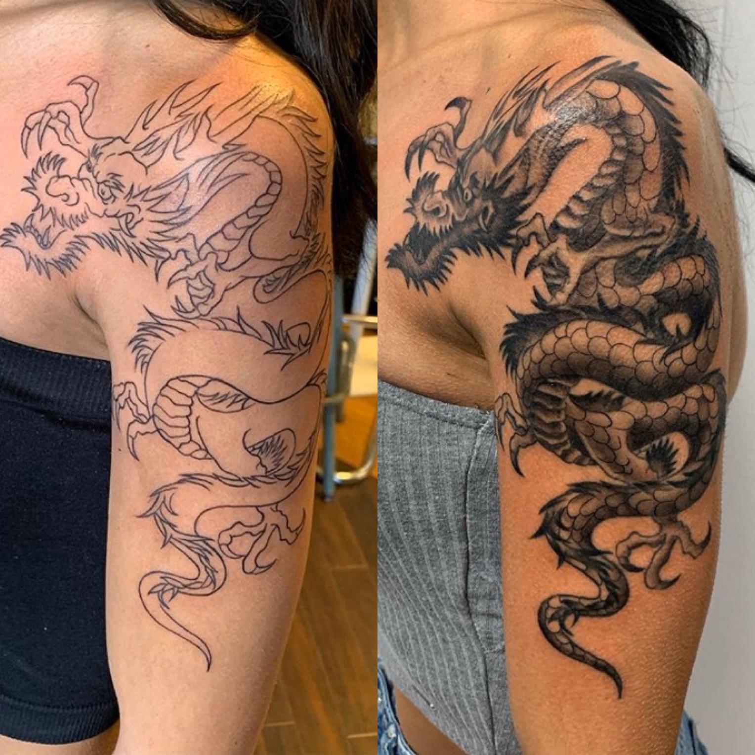 Before and after a year later. Izzy Morales Imperial