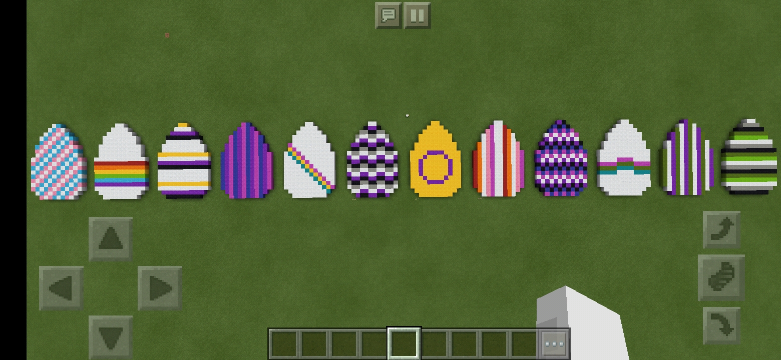 I made some Pride flag Easter eggs r/Minecraft