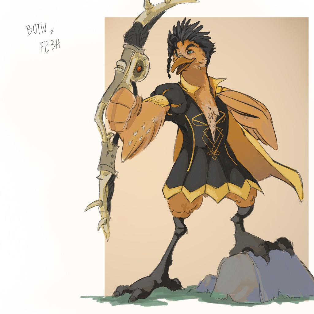 Claude really looks like a human rito villager to me, so I