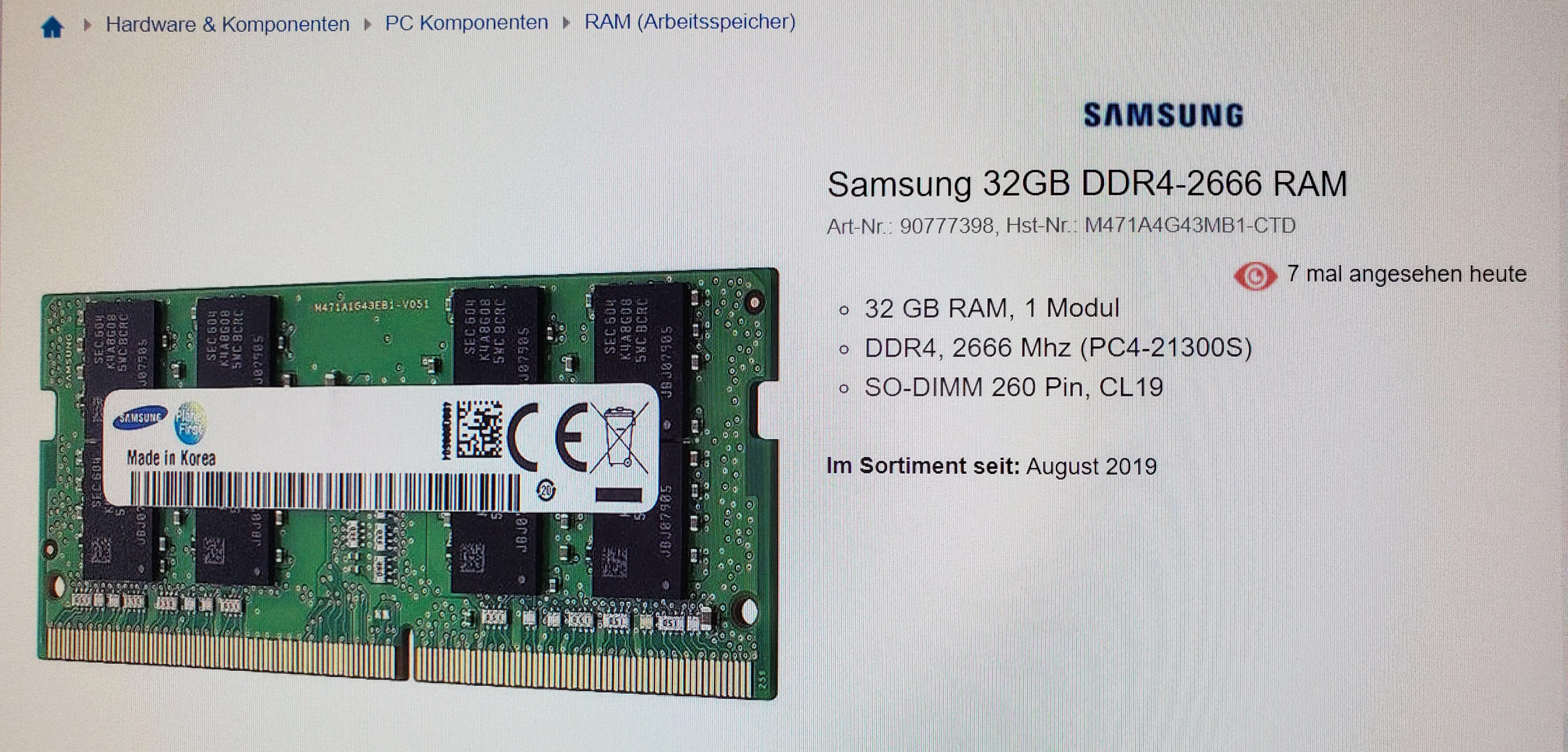 DELL XPS 15 9570 RAM upgrade to 64GB Dell