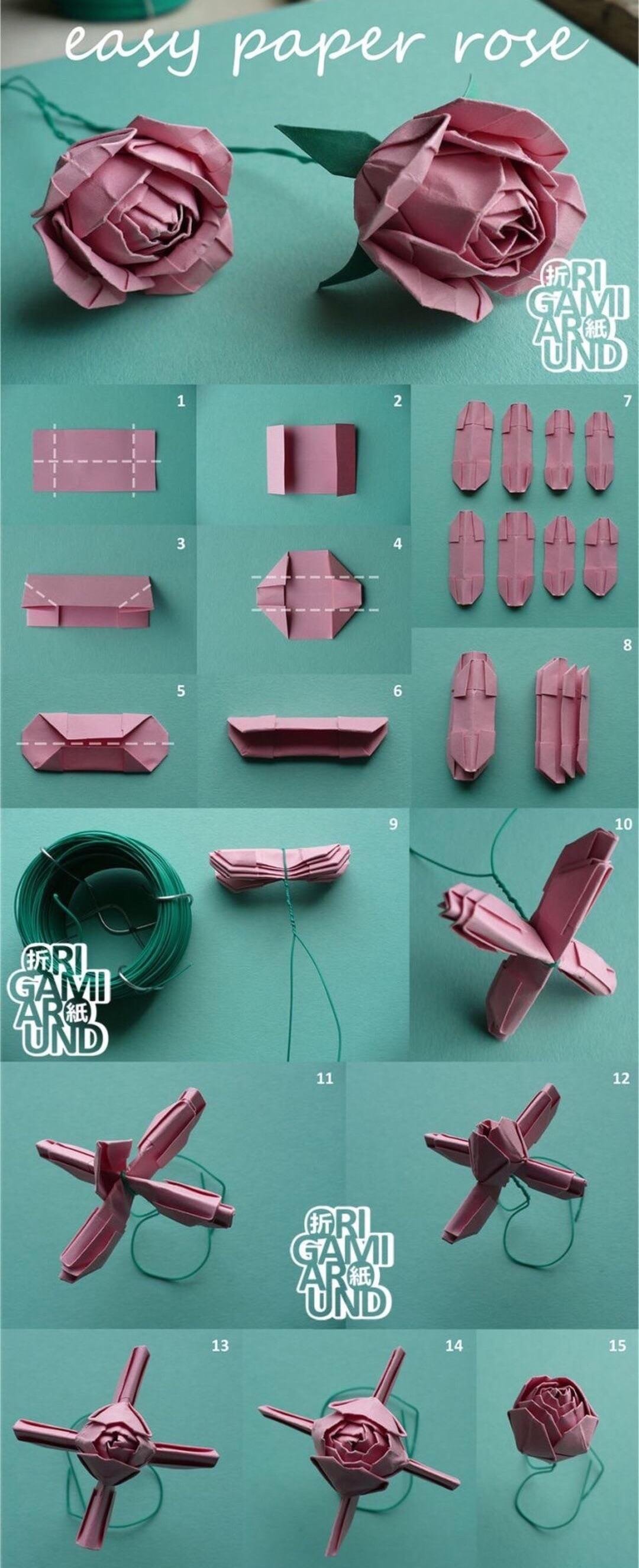 Paper rose r/coolguides