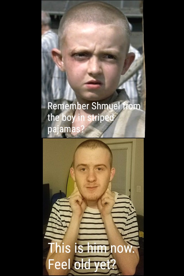 Remember Shmuel from the boy in striped pajamas? r/funny