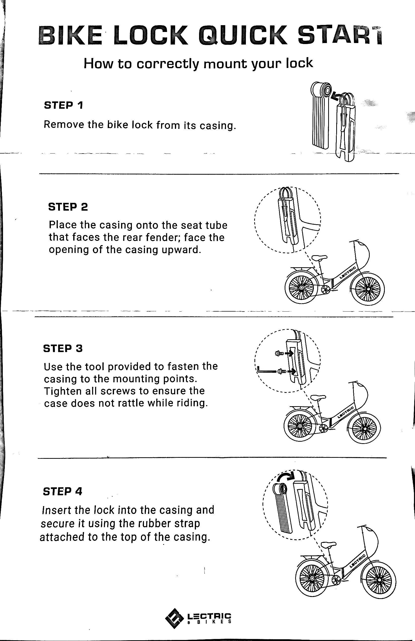 Lecture bike lock instructions r/Lectricxp