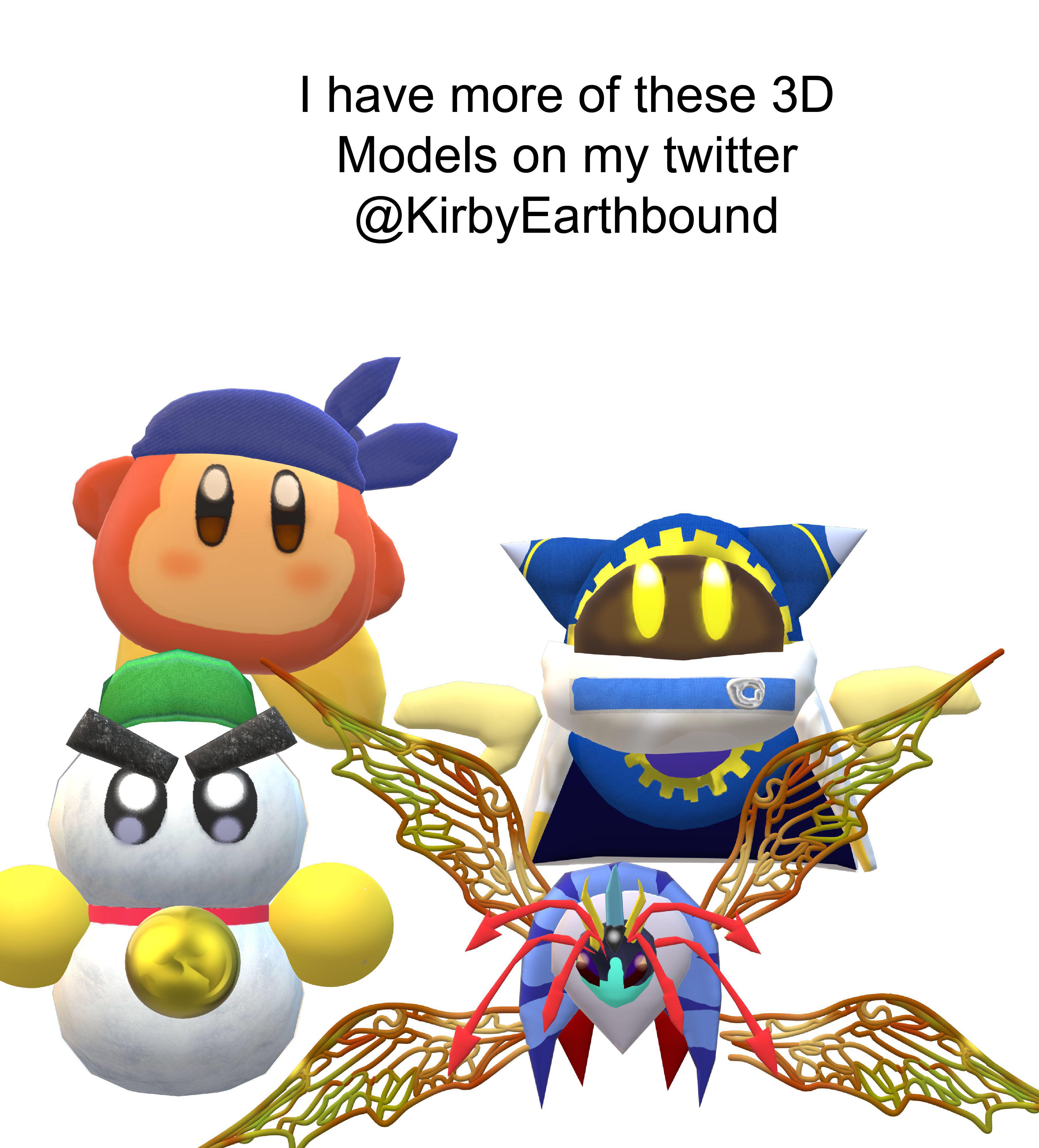 Bunch of remade Kirby 3D Models r/Kirby