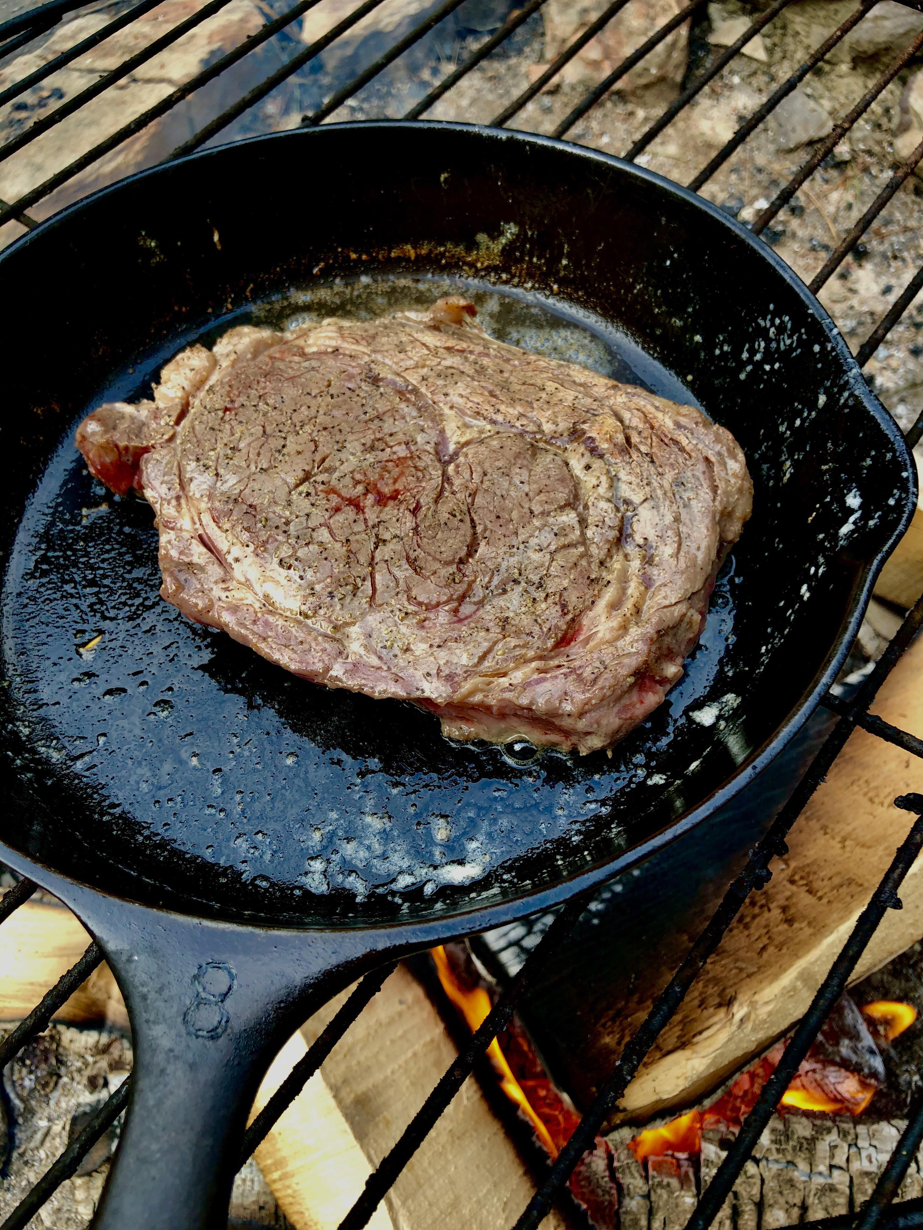 Cast Iron Chef. Secret ingredient is firewood. r/camping