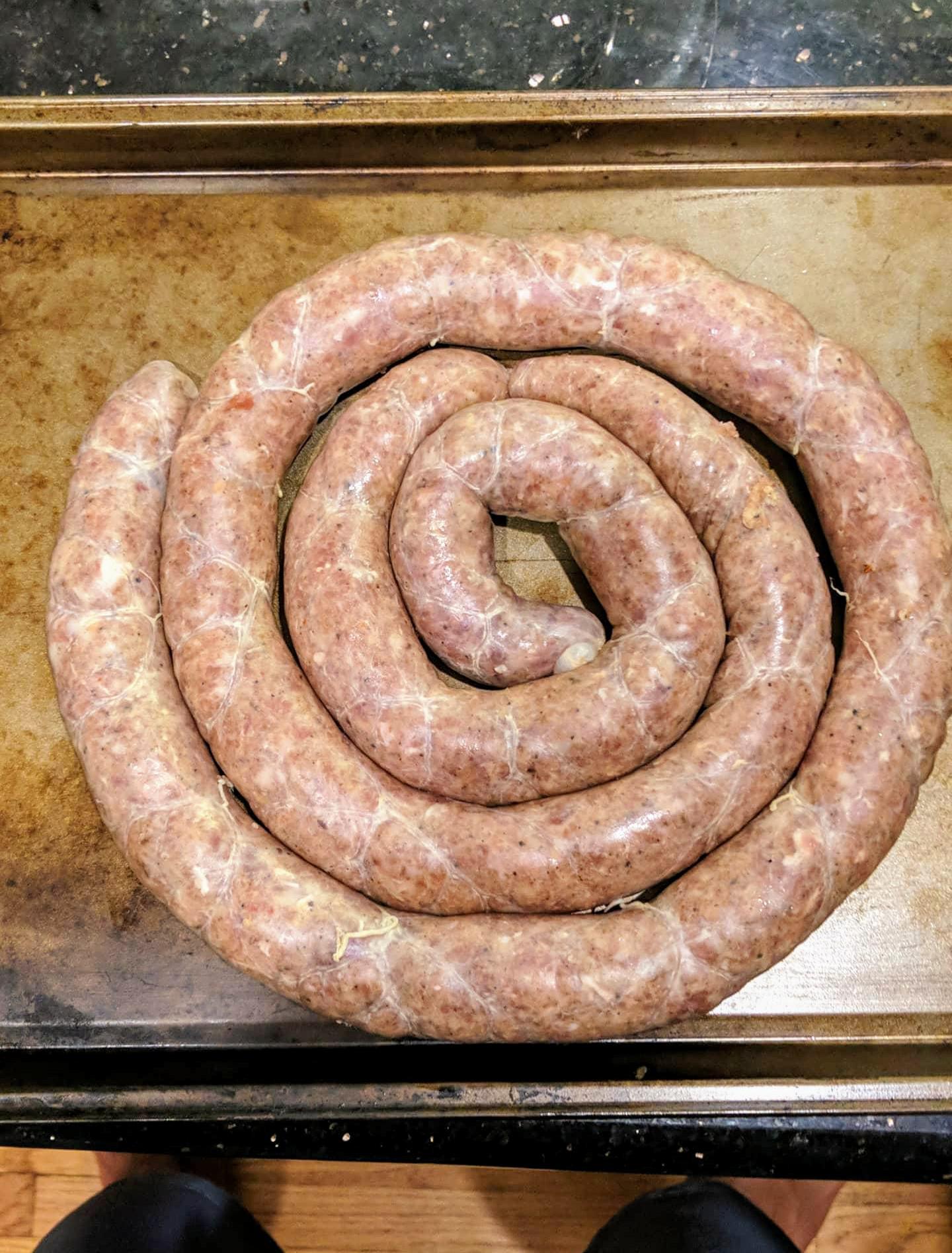 Excited to see this community. Made very first sausage today. A south
