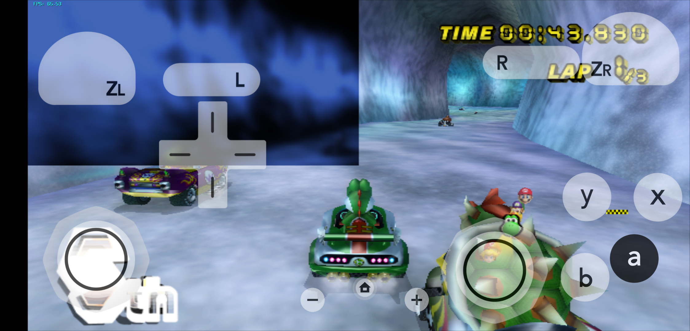 Dolphin Android Mario Kart Wii Translucent Blue Rectangle bug. How to