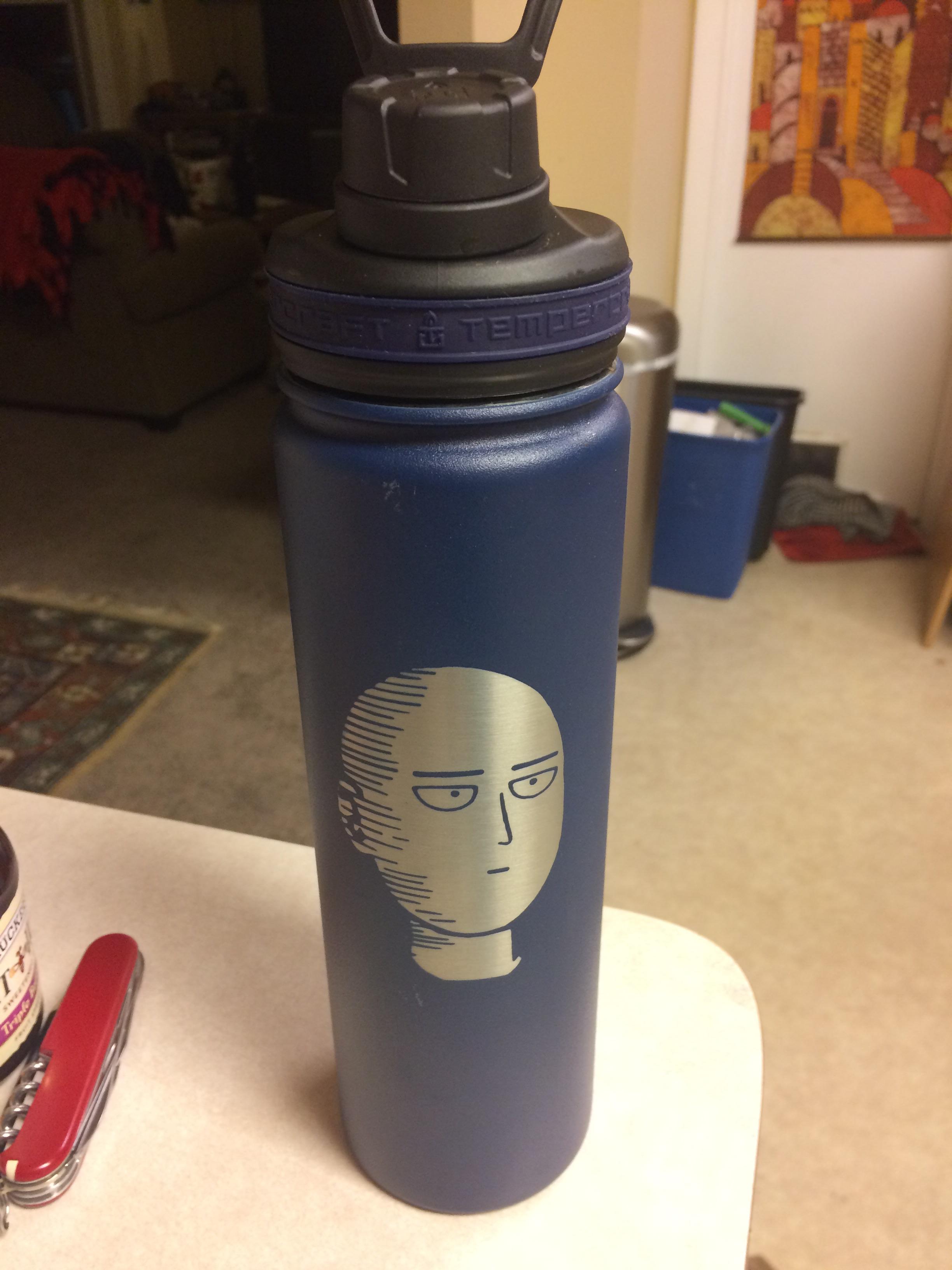 I work for a company that laser engraves customized water