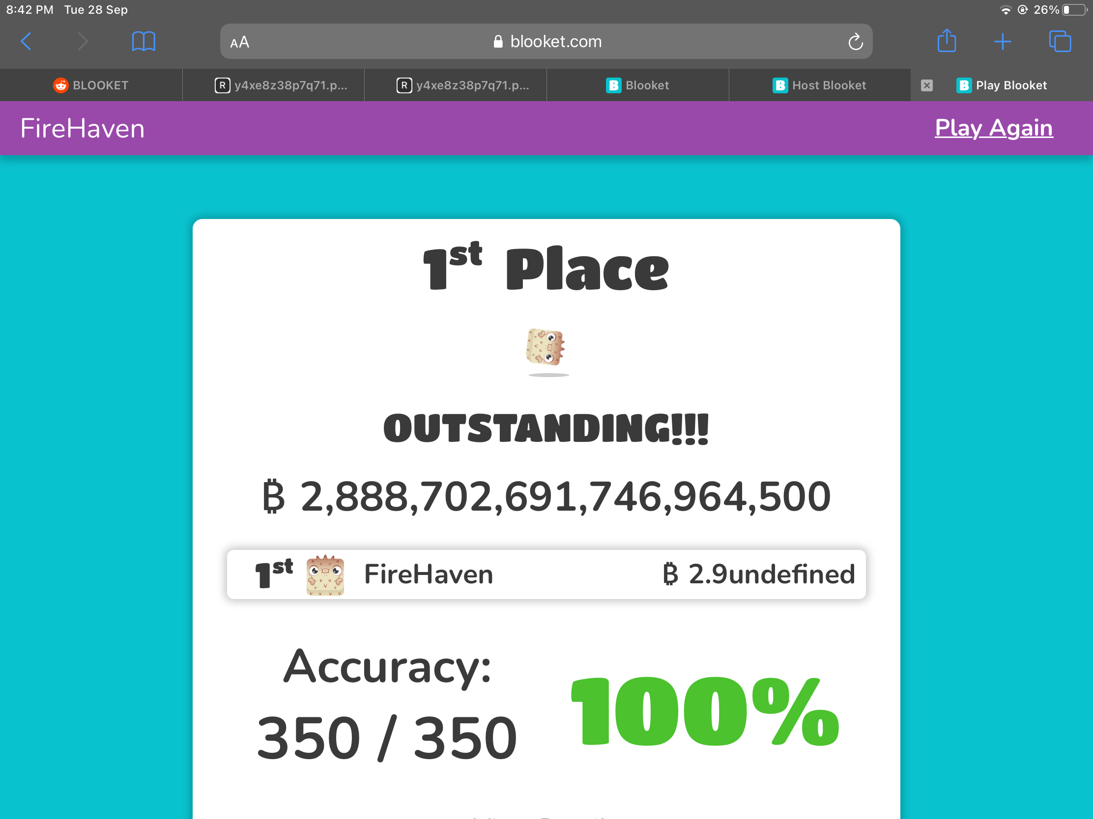 World record r/BLOOKET