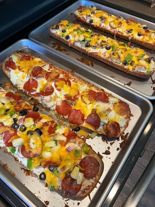 We love pizza bread! It’s awesome with the “Everything French Bread