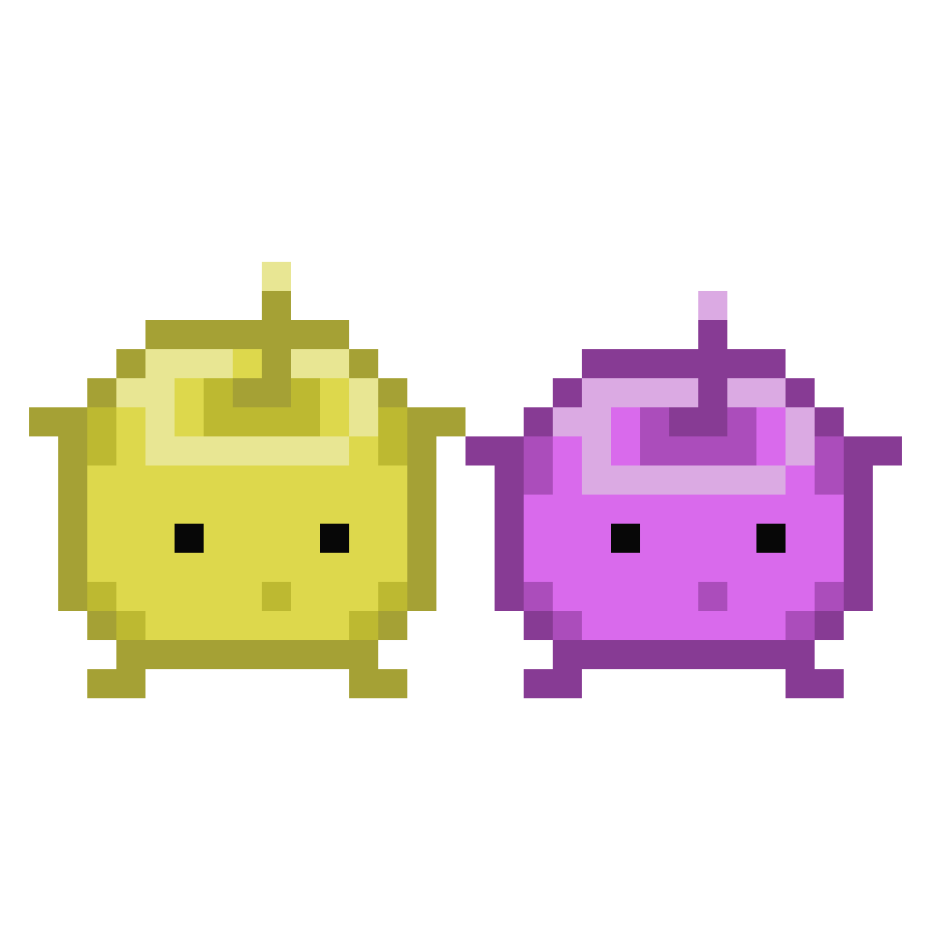Made a cute little GIF of Junimos (my bfs and my favorite color) r