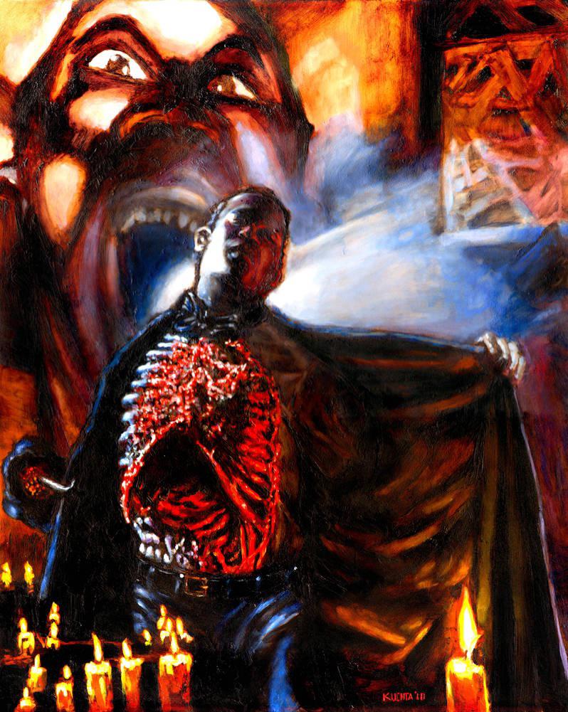 Candyman oil painting by Chris Kuchta r/HalloweenHardcore