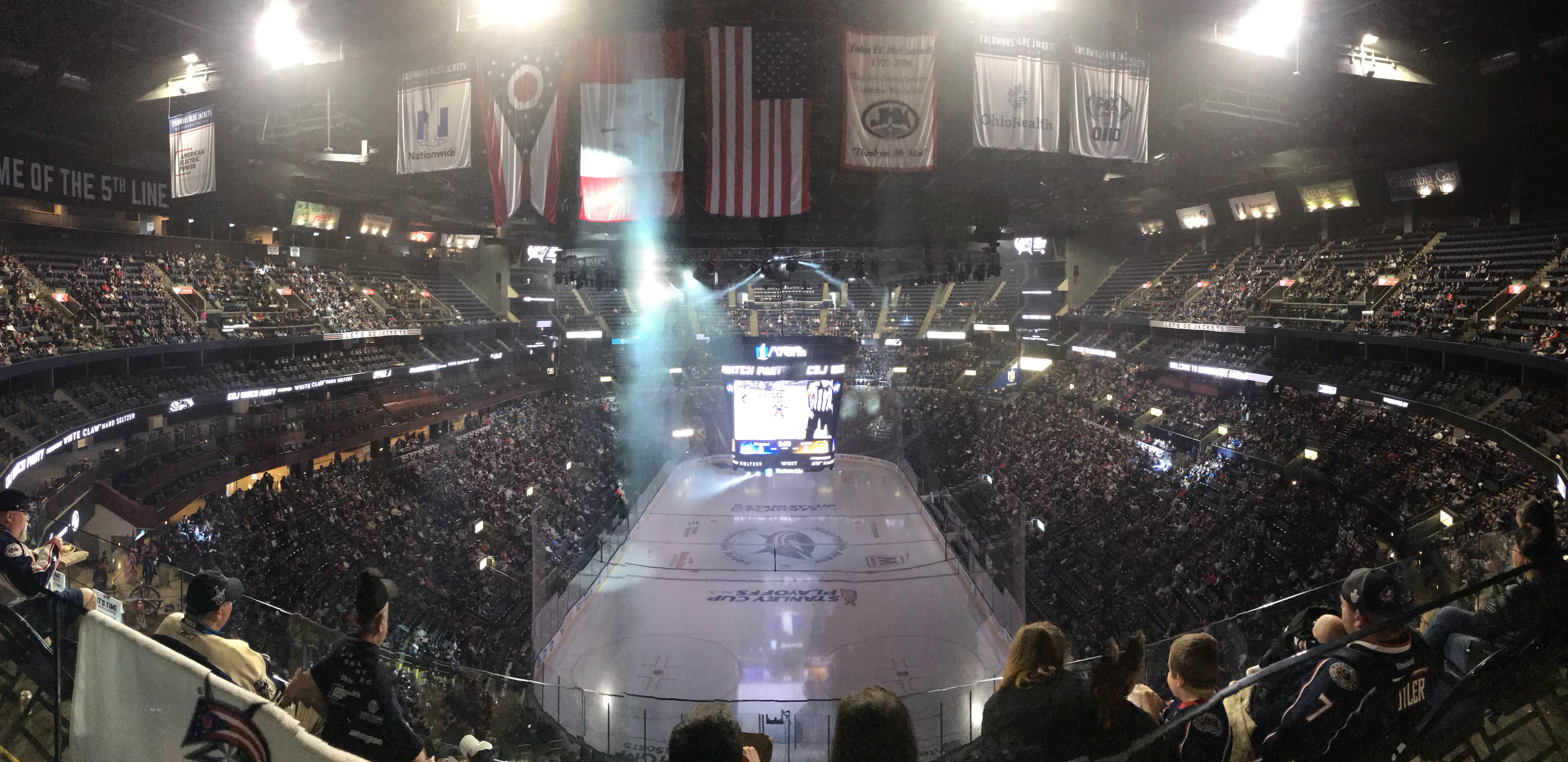 12,000/18,500 in attendance JUST for the Blue Jackets watch party r