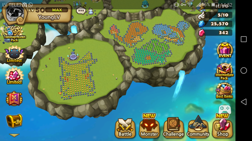 Pixel Art Summoners War Island Design