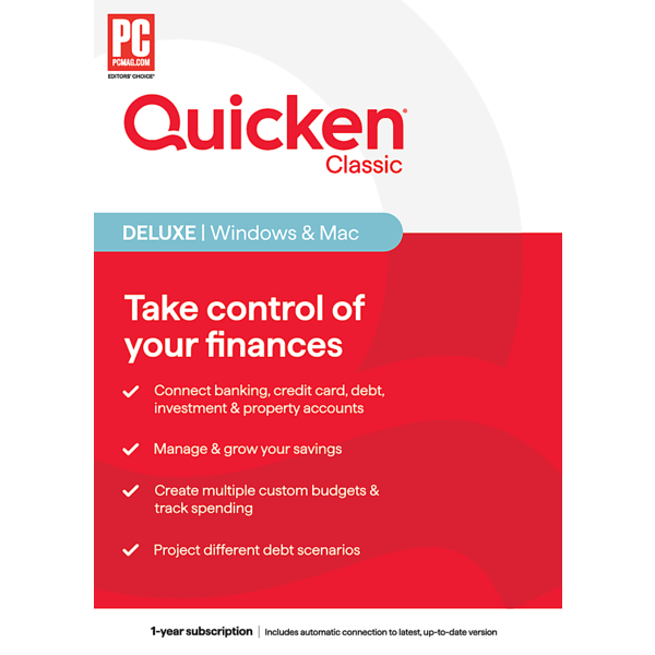 [Office Depot and OfficeMax] Quicken Classic Deluxe 1 year Code 35.99