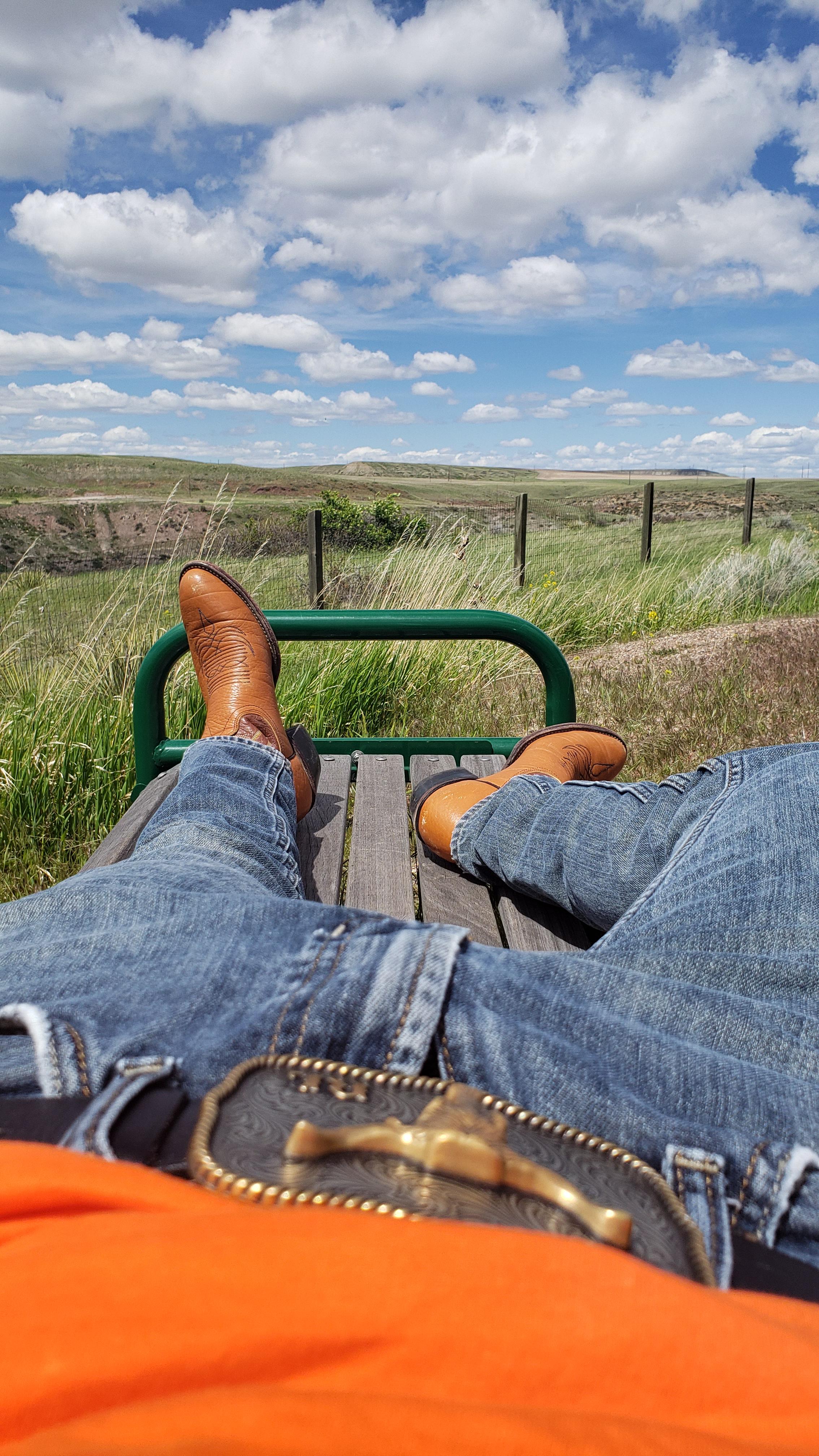I took this a few months ago. Just me relaxing by Giant Springs in