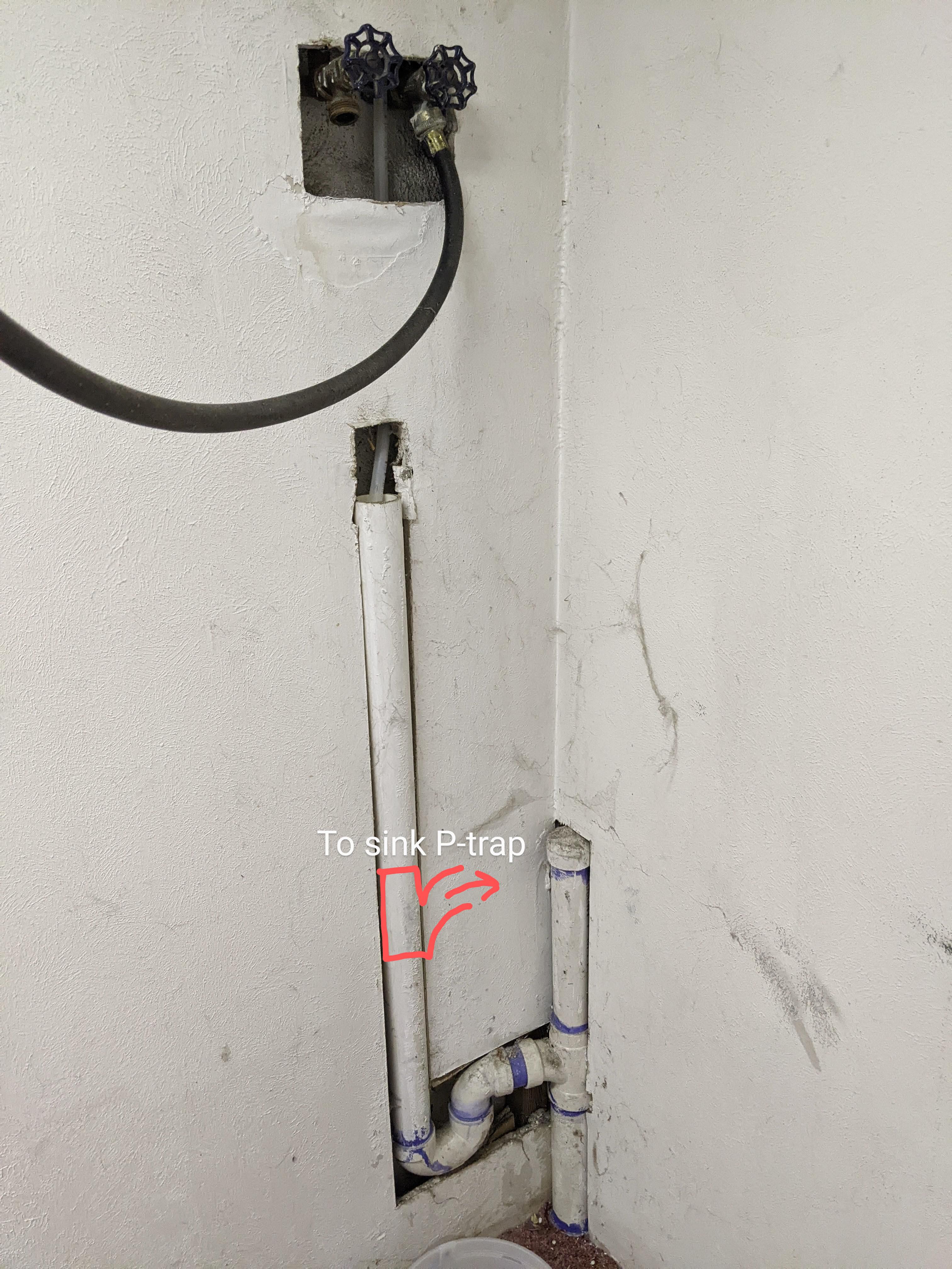 Can I connect sink drain to this setup? Plumbing