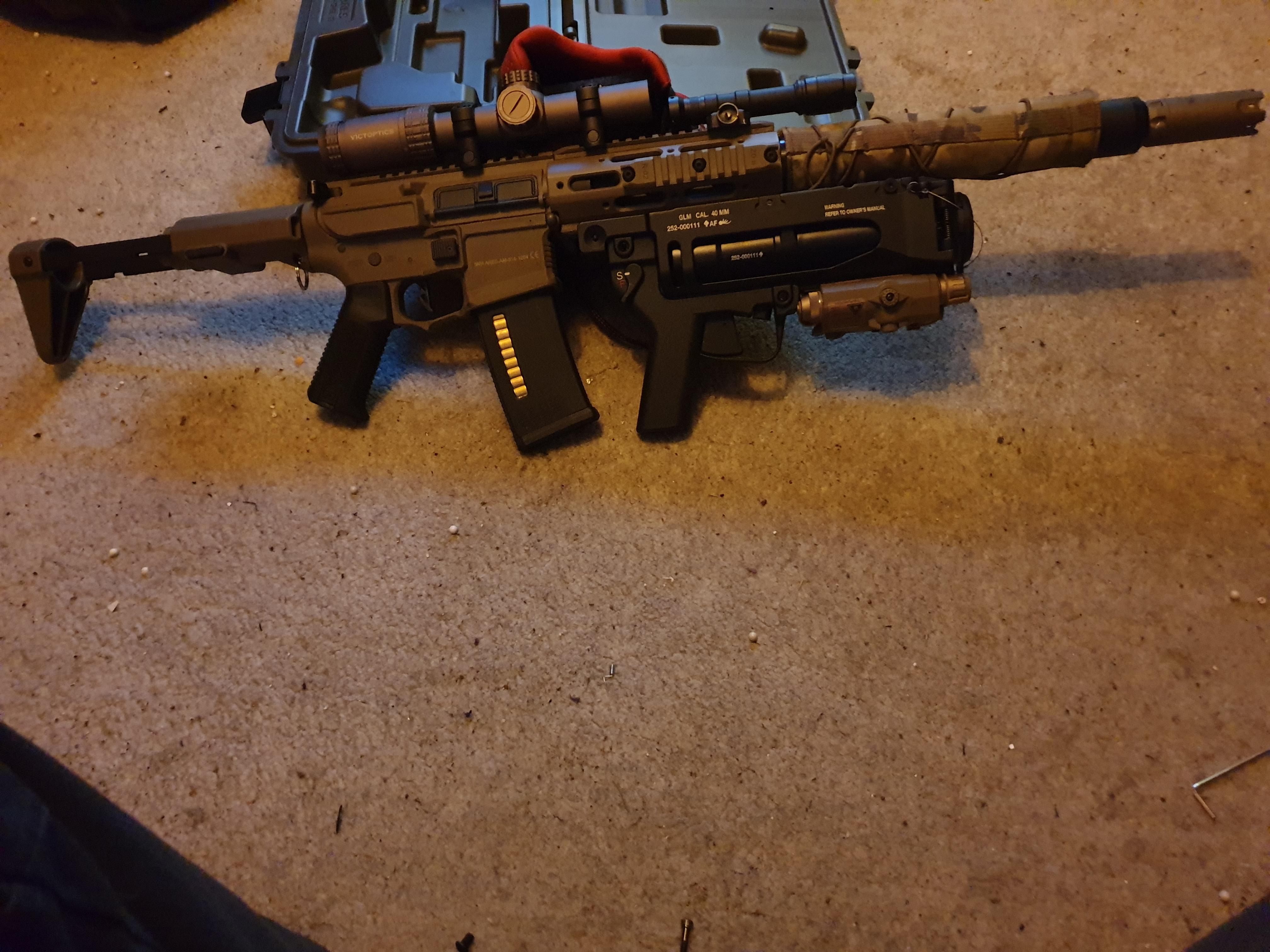 Honey badger setup. airsoft