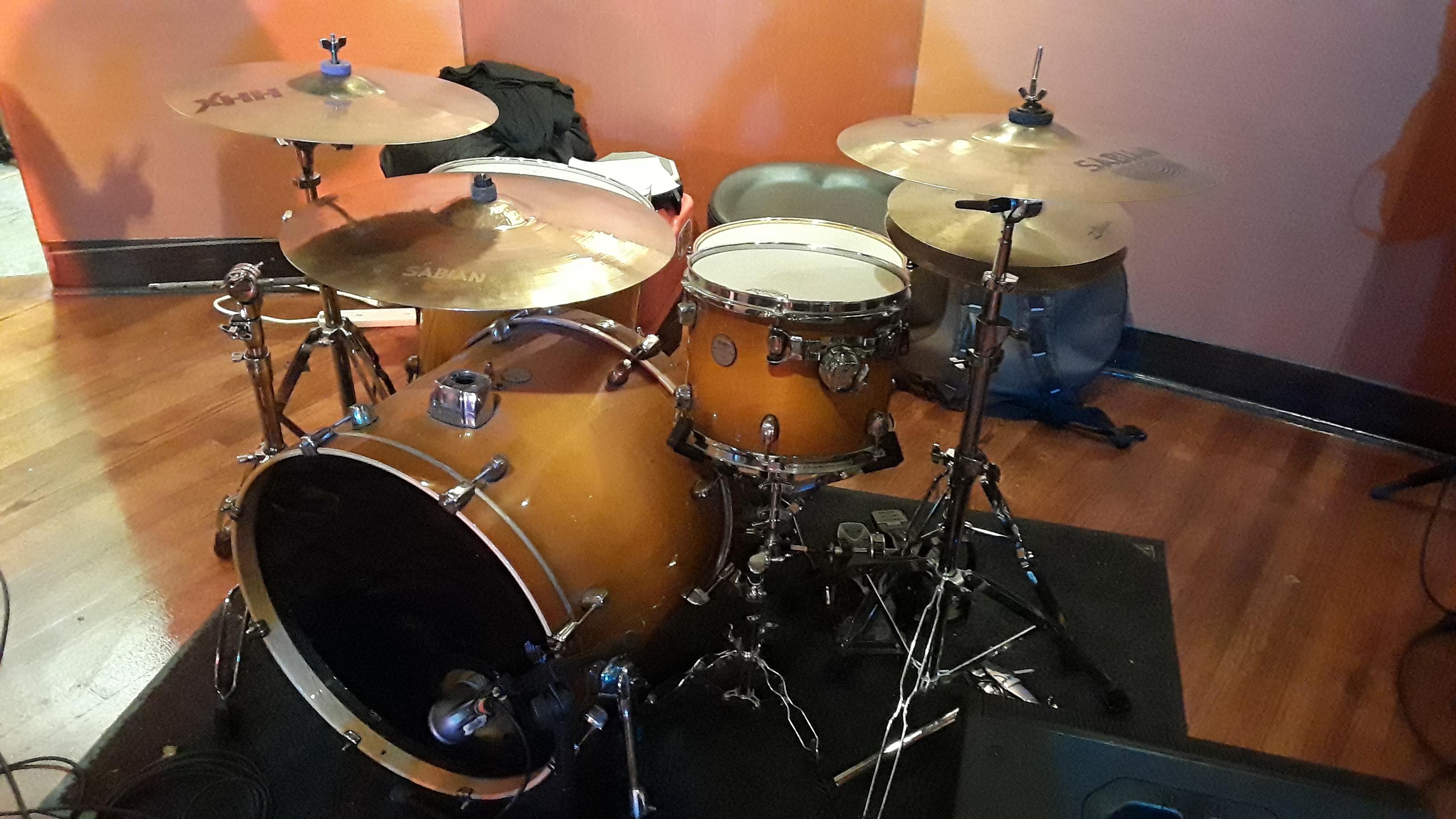 House drums at Hard Rock Cafe Louisville, Ky. Shells are Tama, the