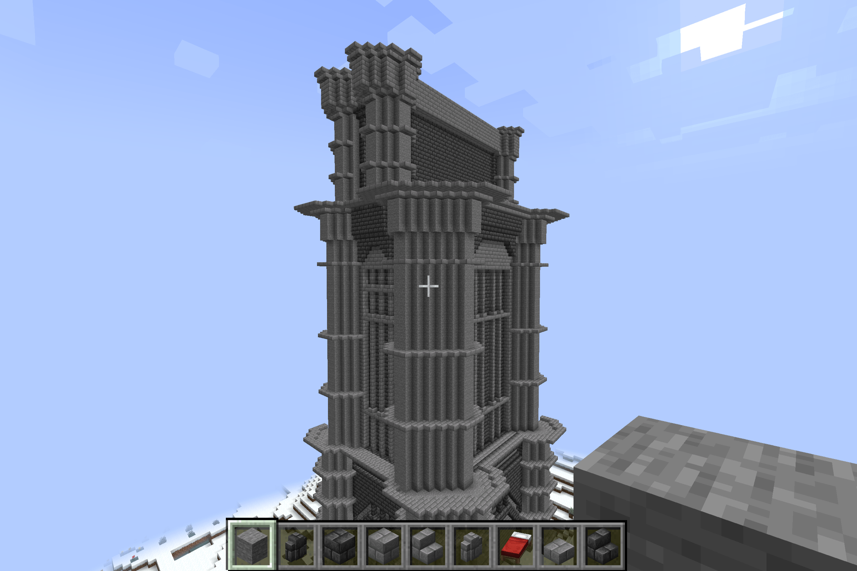 Elden Ringinspired tower I was working on r/Minecraft