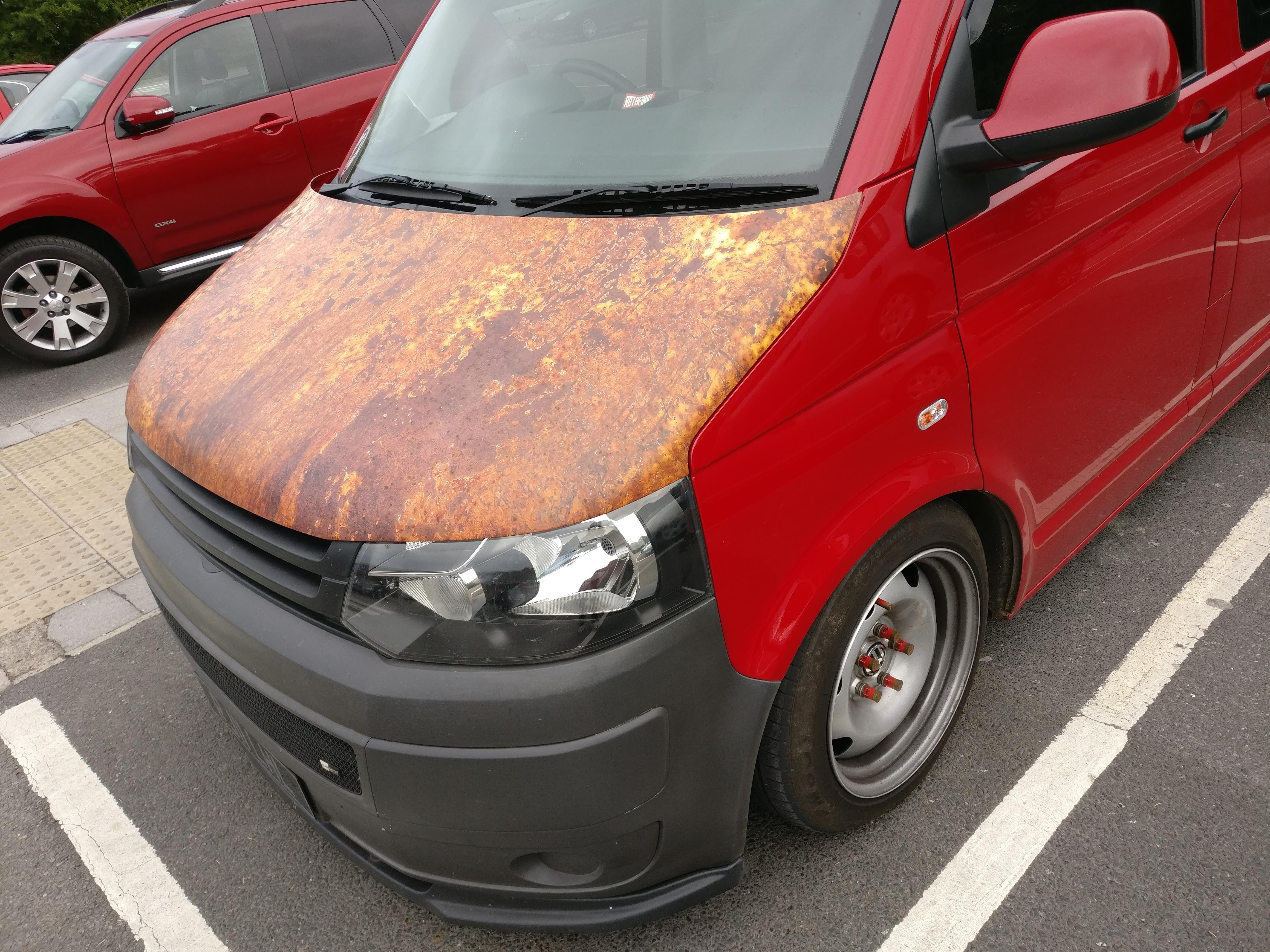 It's painted to look like rust.... r/ATBGE