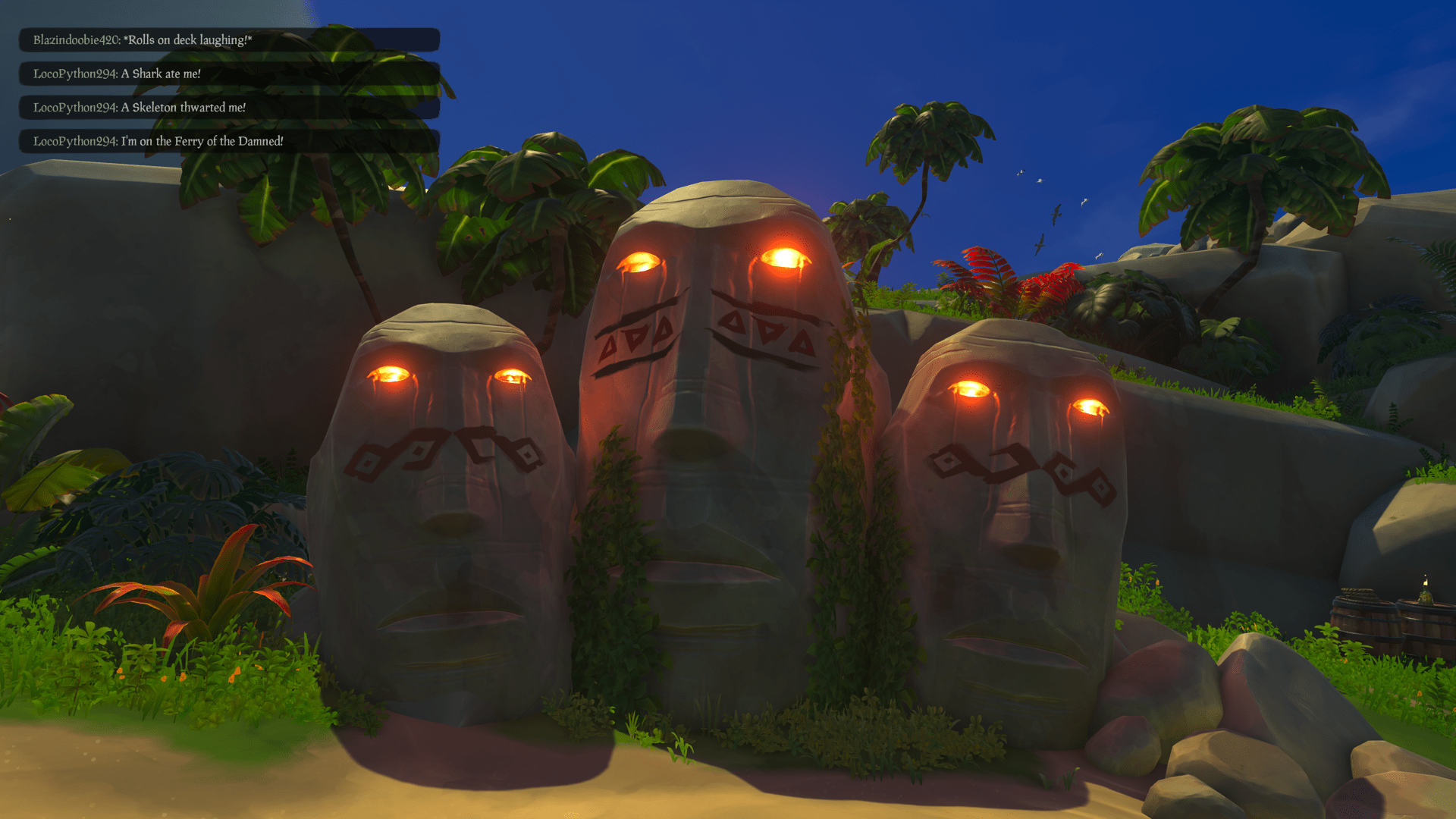 The statues on Thieves Haven are alive r/Seaofthieves