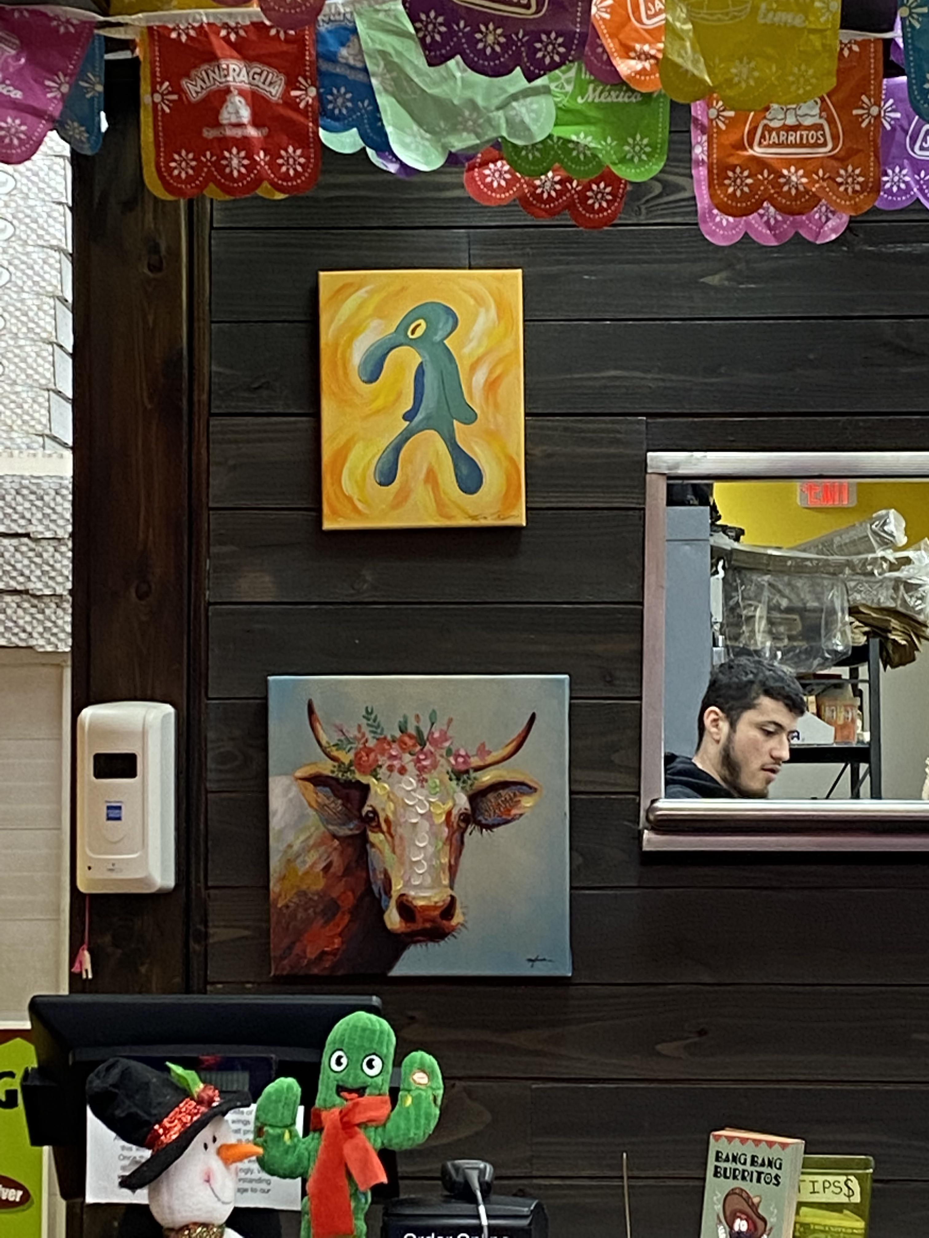 This Telmex restaurant I’m at is pretty Bold and Brash r