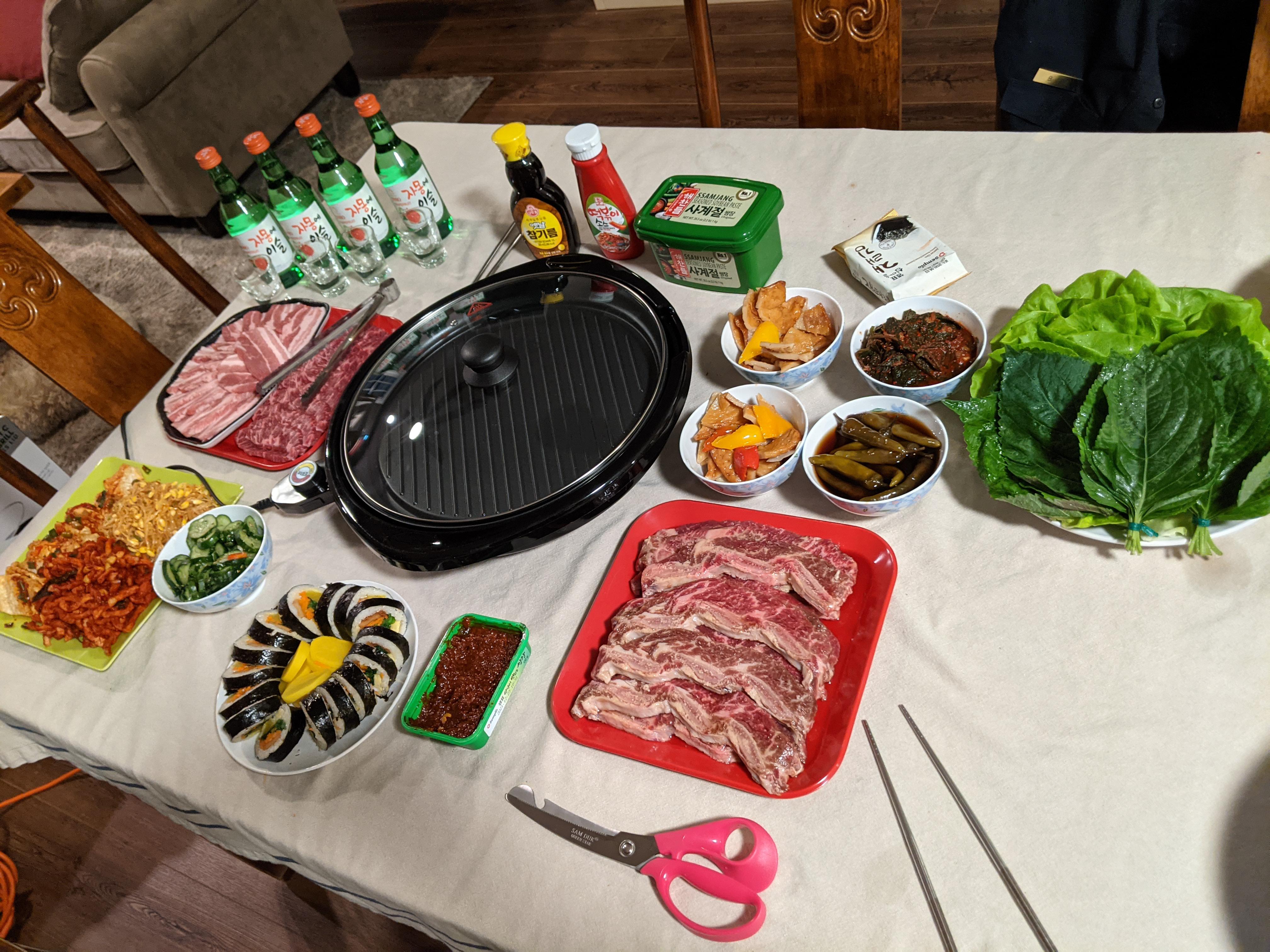 Korean BBQ at home. r/KoreanFood