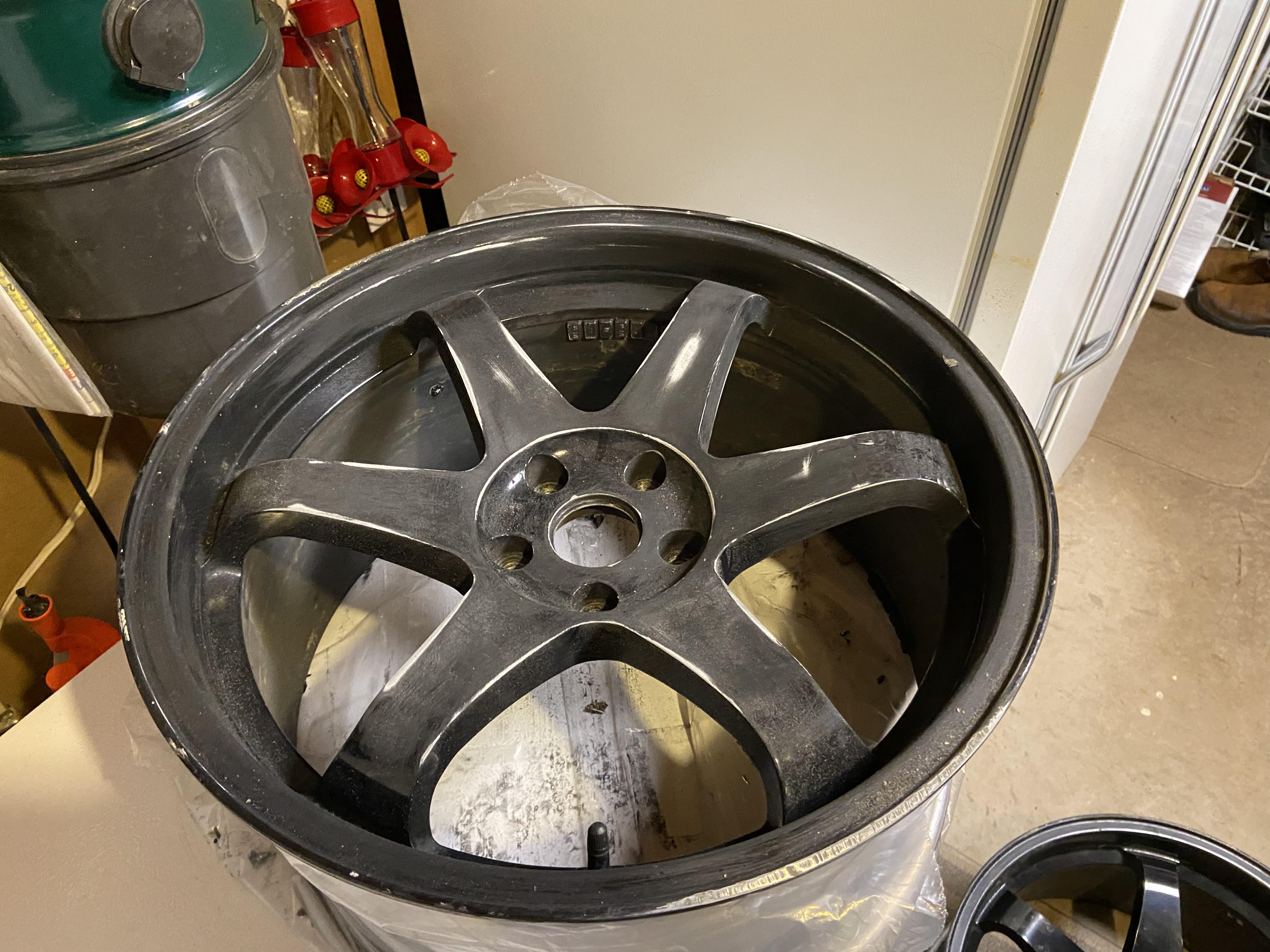 Need some suggestions on how to strip the paint off these wheels. r