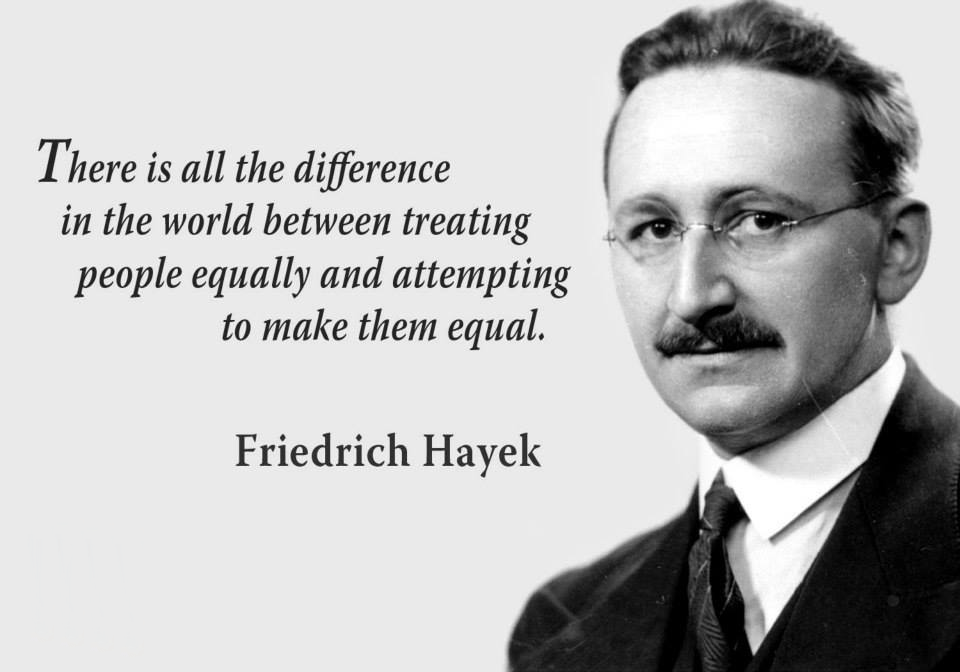 "There is all the difference in the world between treating people