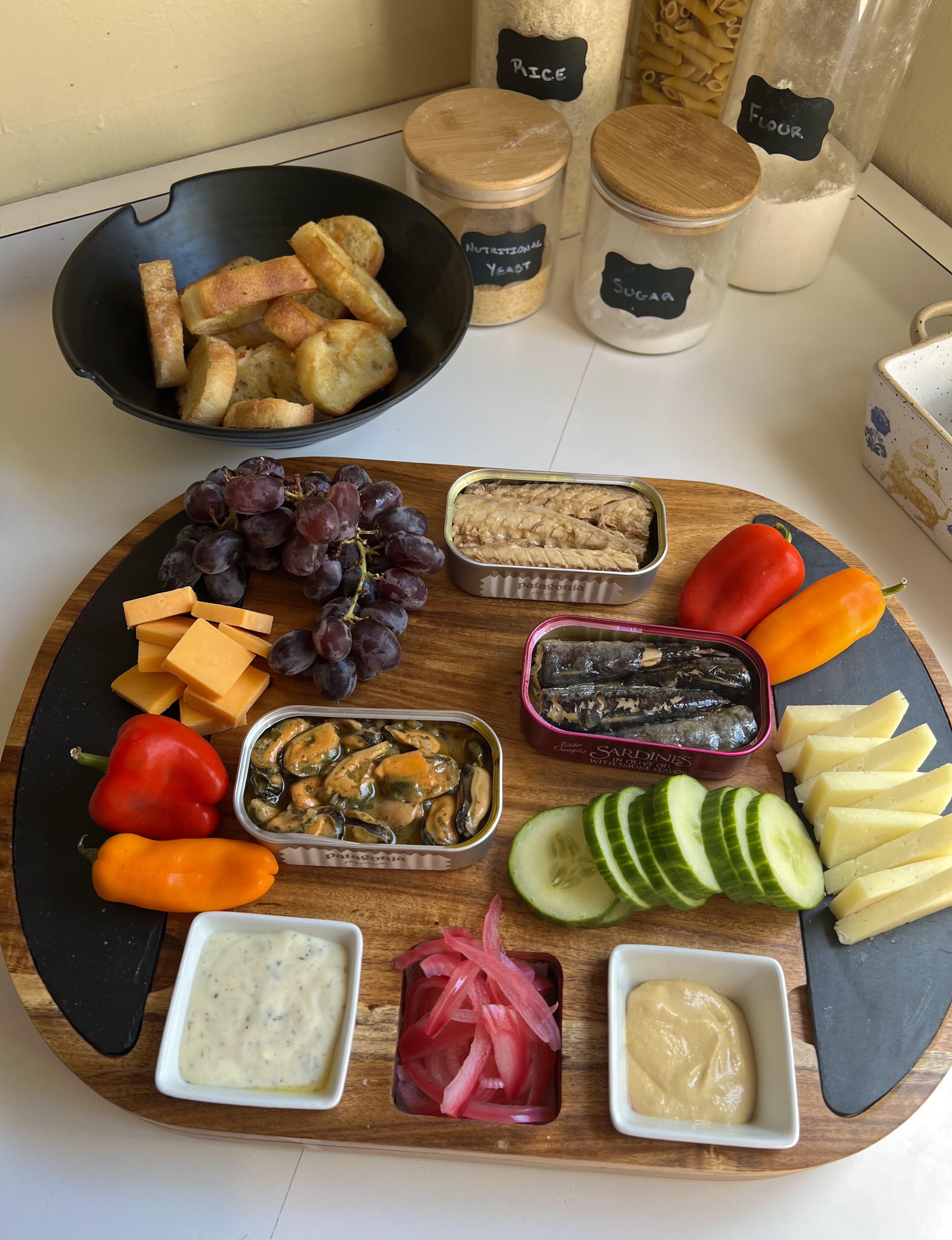 [Homemade] Tinned fish lunch board r/food