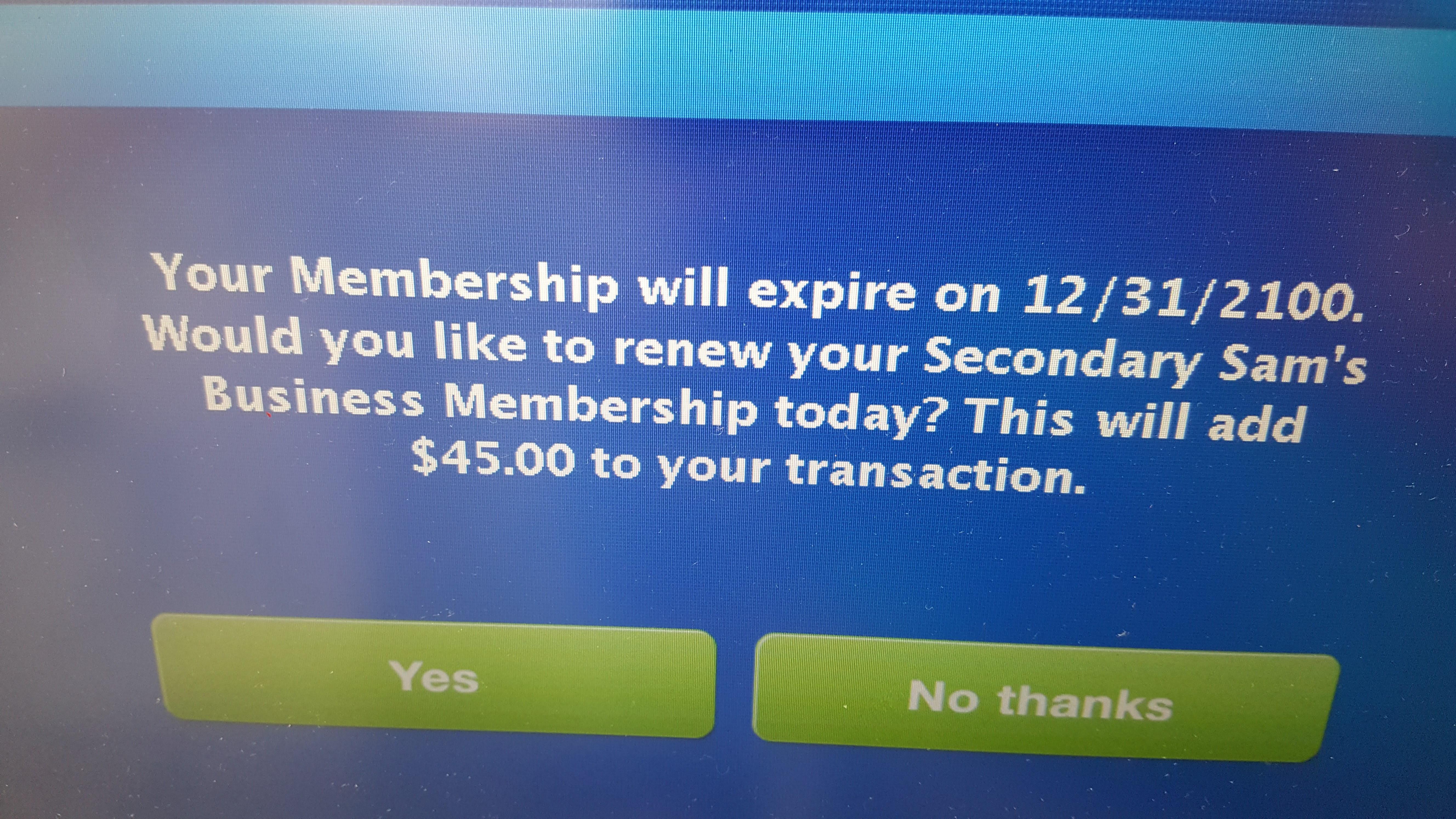 I guess I don't have to renew my sam's membership for a while! r/funny