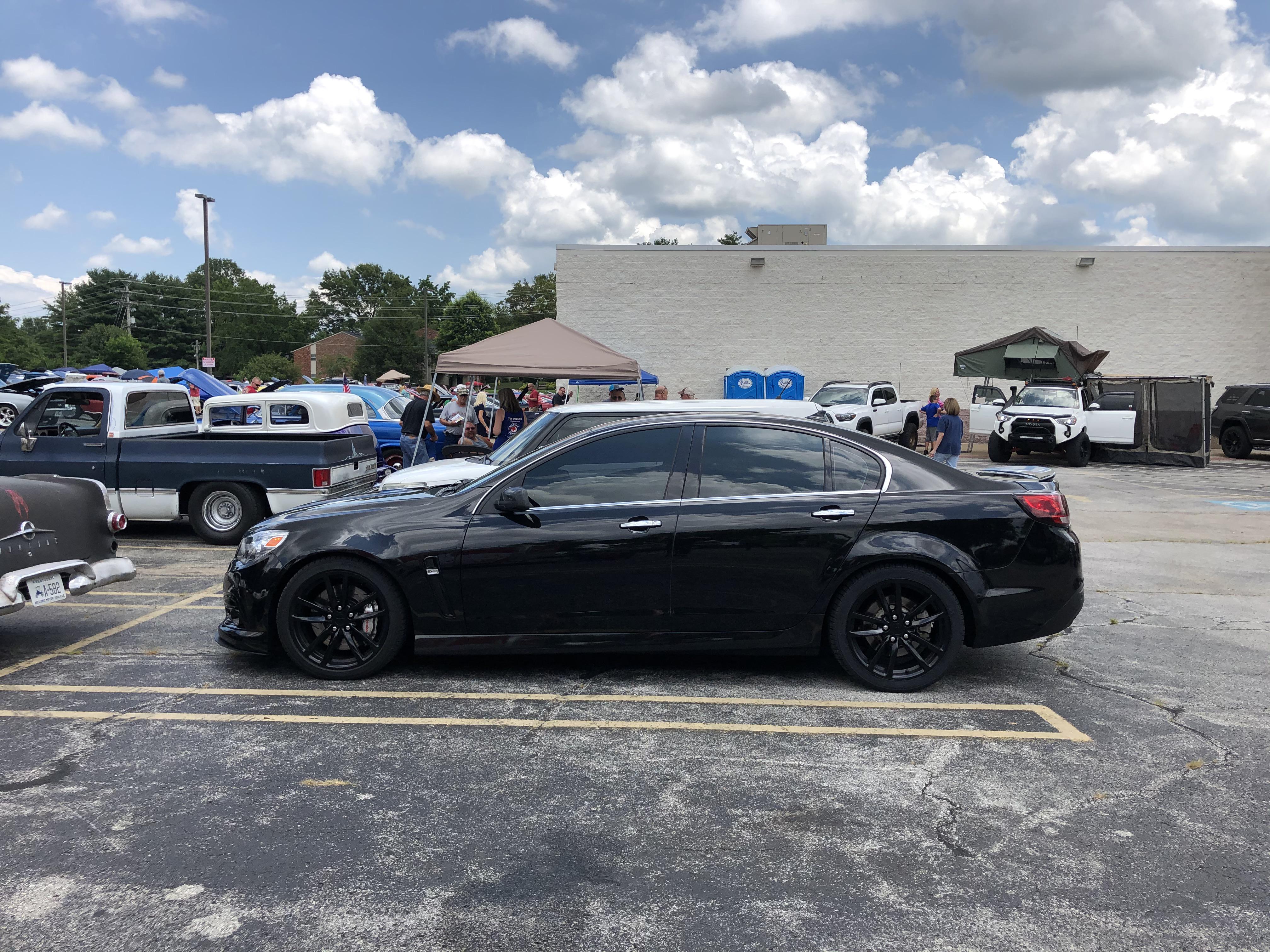 Murdered SS on the outskirts of a little car show in Bowling Green