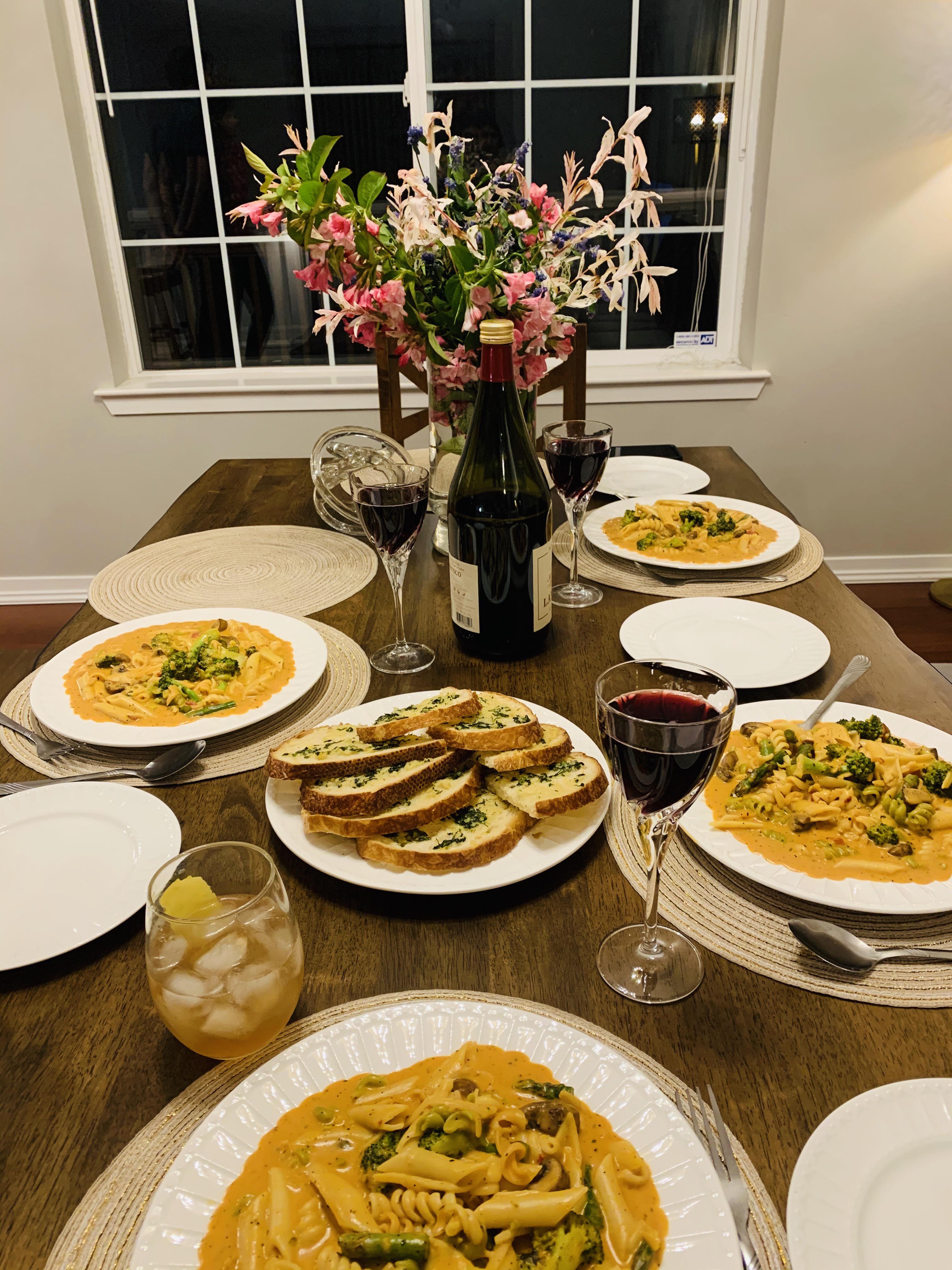 Celebration dinner💕 r/covidcookery
