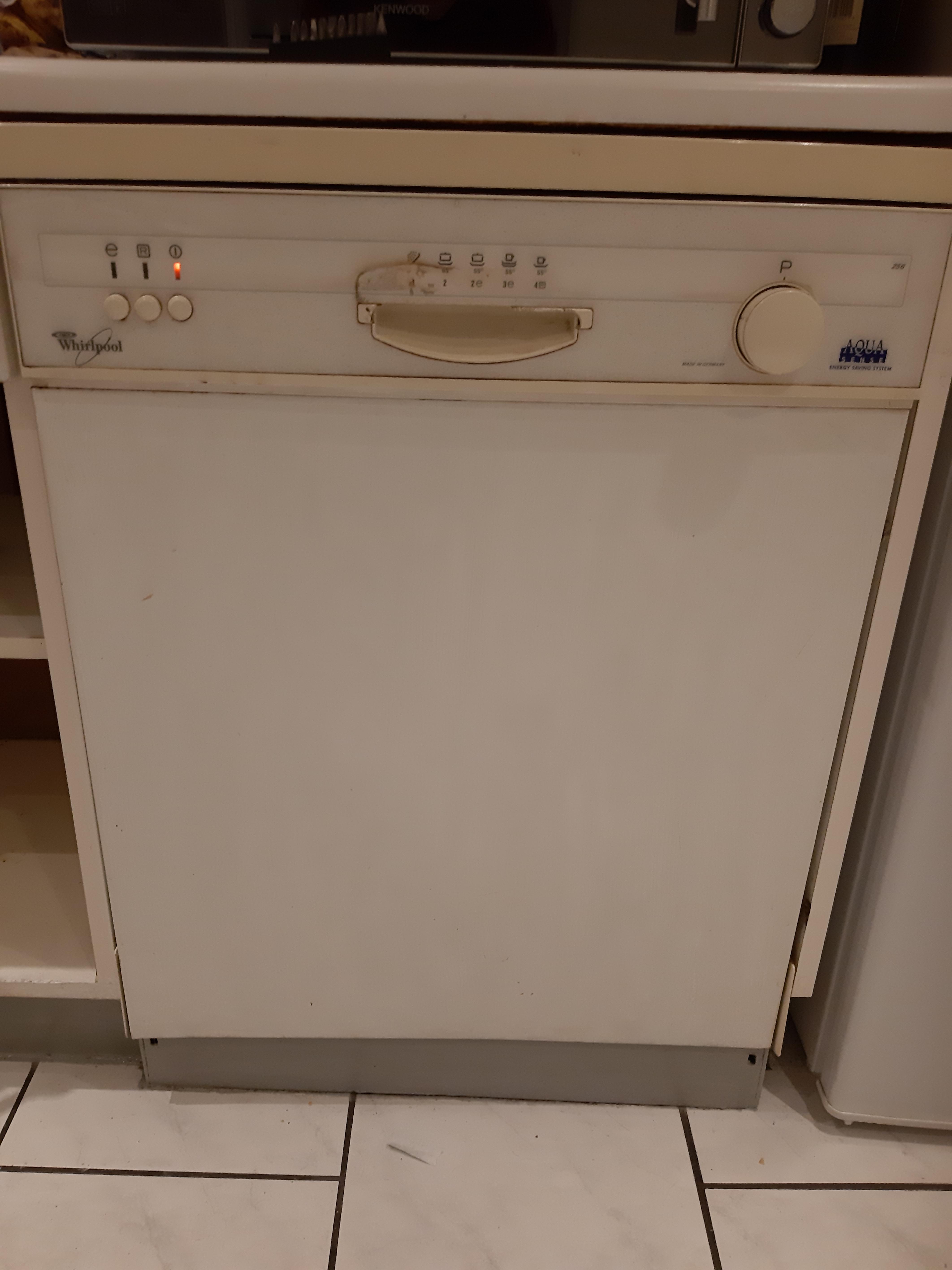Moved into a house with this old dishwasher. Dishes coming out dry and