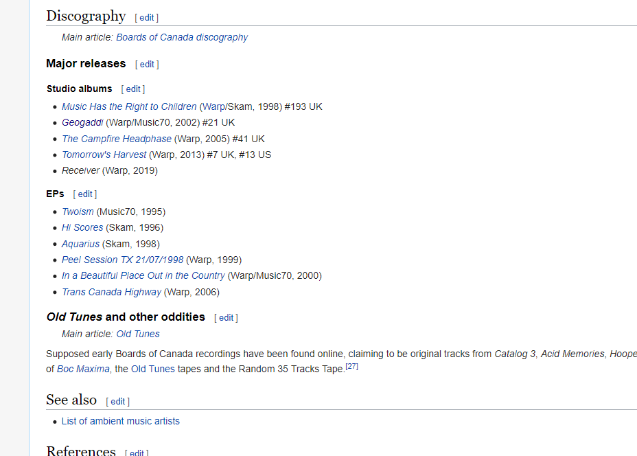 Boards of Canada WIKI Page NEW RELEASE for 2019???? r/boardsofcanada