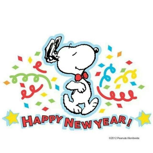 Snoopy And Woodstock Happy New Year
