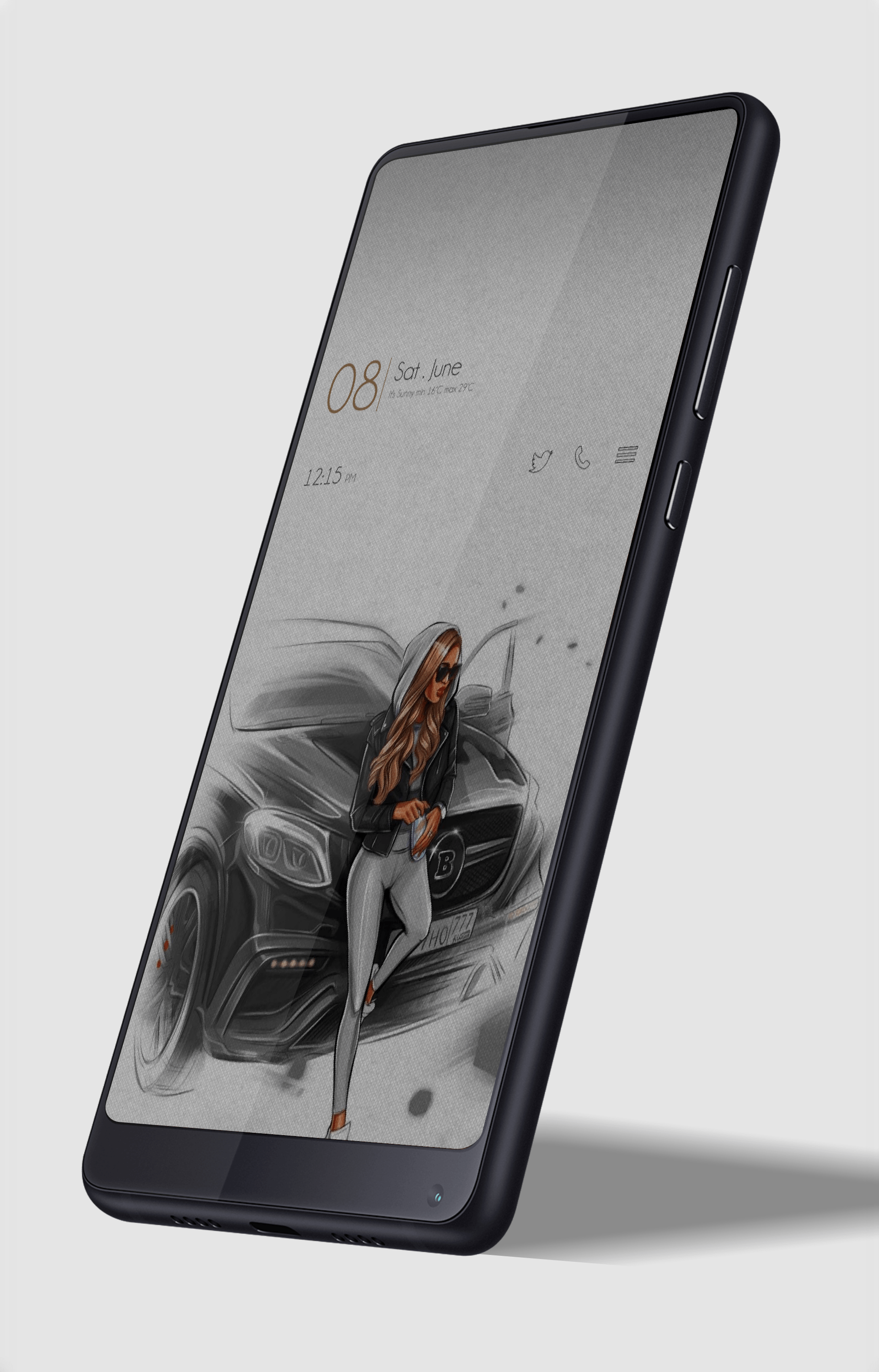 Nova launcher + Widget Simple_widget by me r/NovaLauncher