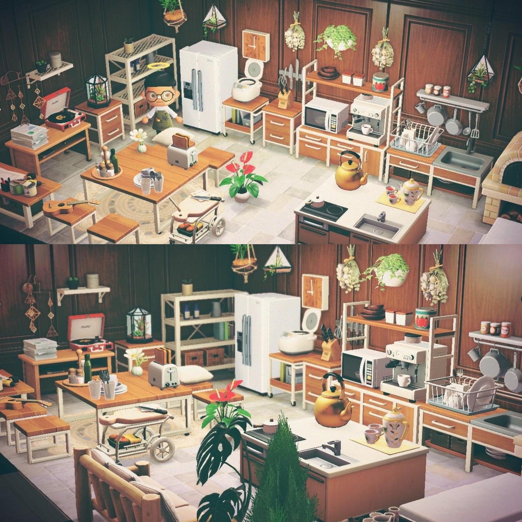 my completed ironwood kitchen! r/AnimalCrossing