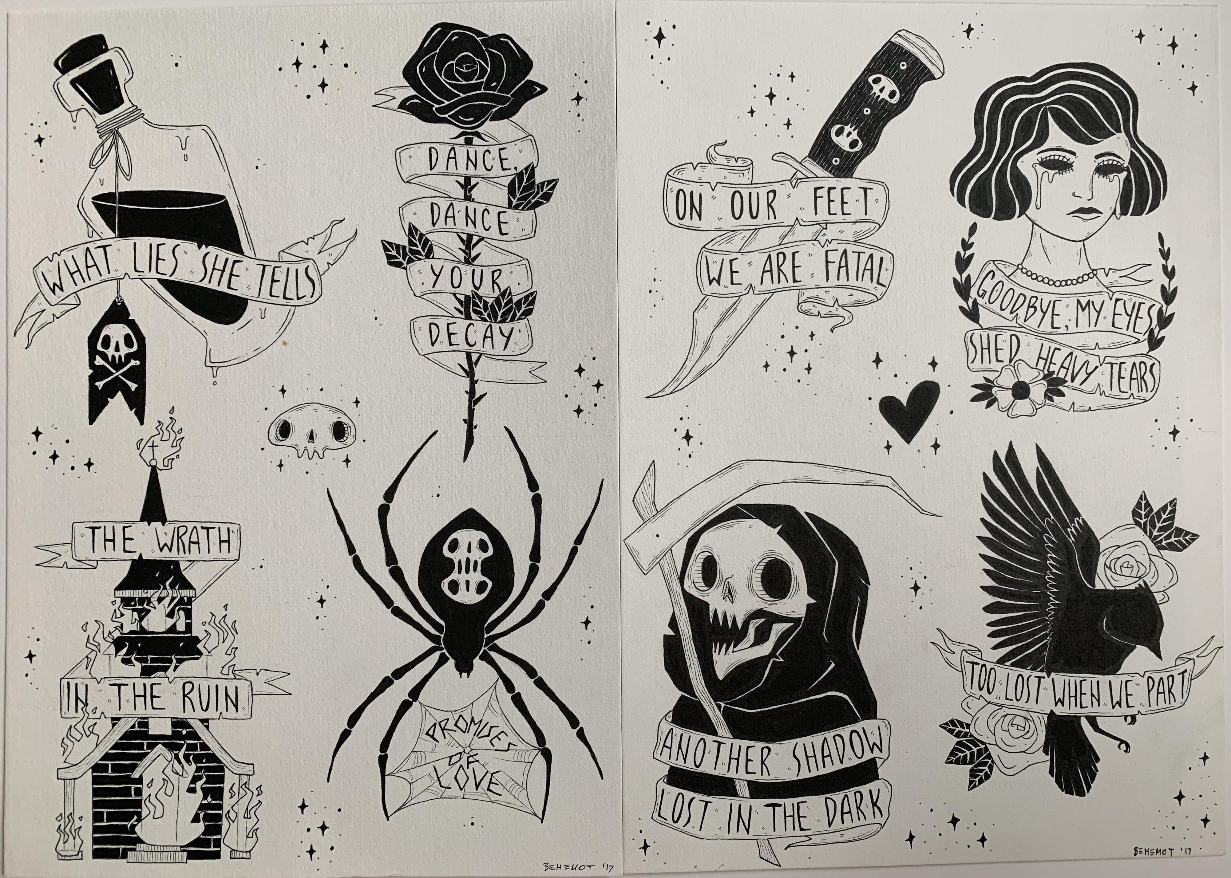 TDH tattoo flash TheDearHunter