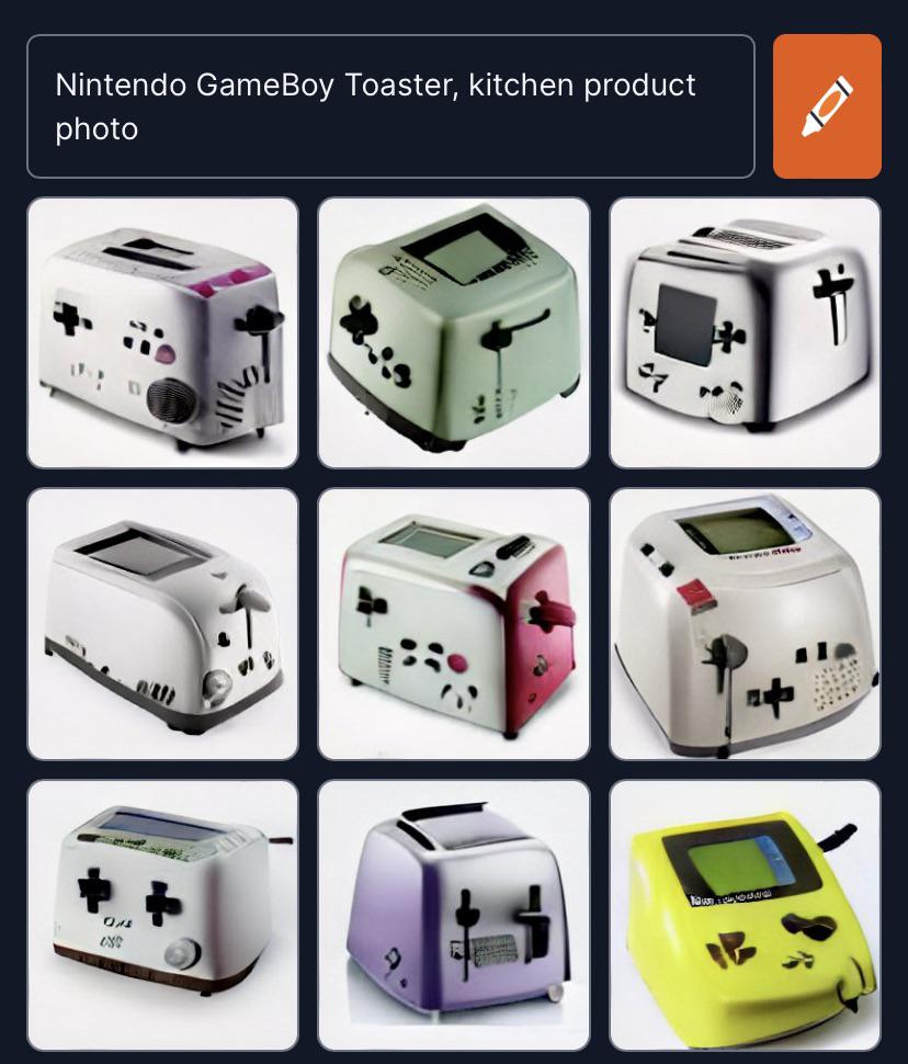 Nintendo GameBoy Toaster, kitchen product photo weirddalle