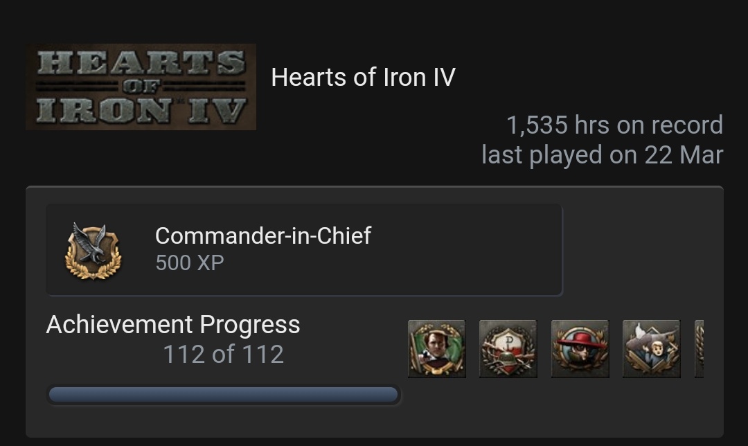 Completed all the achievements in hoi4 aswell. r/hoi4