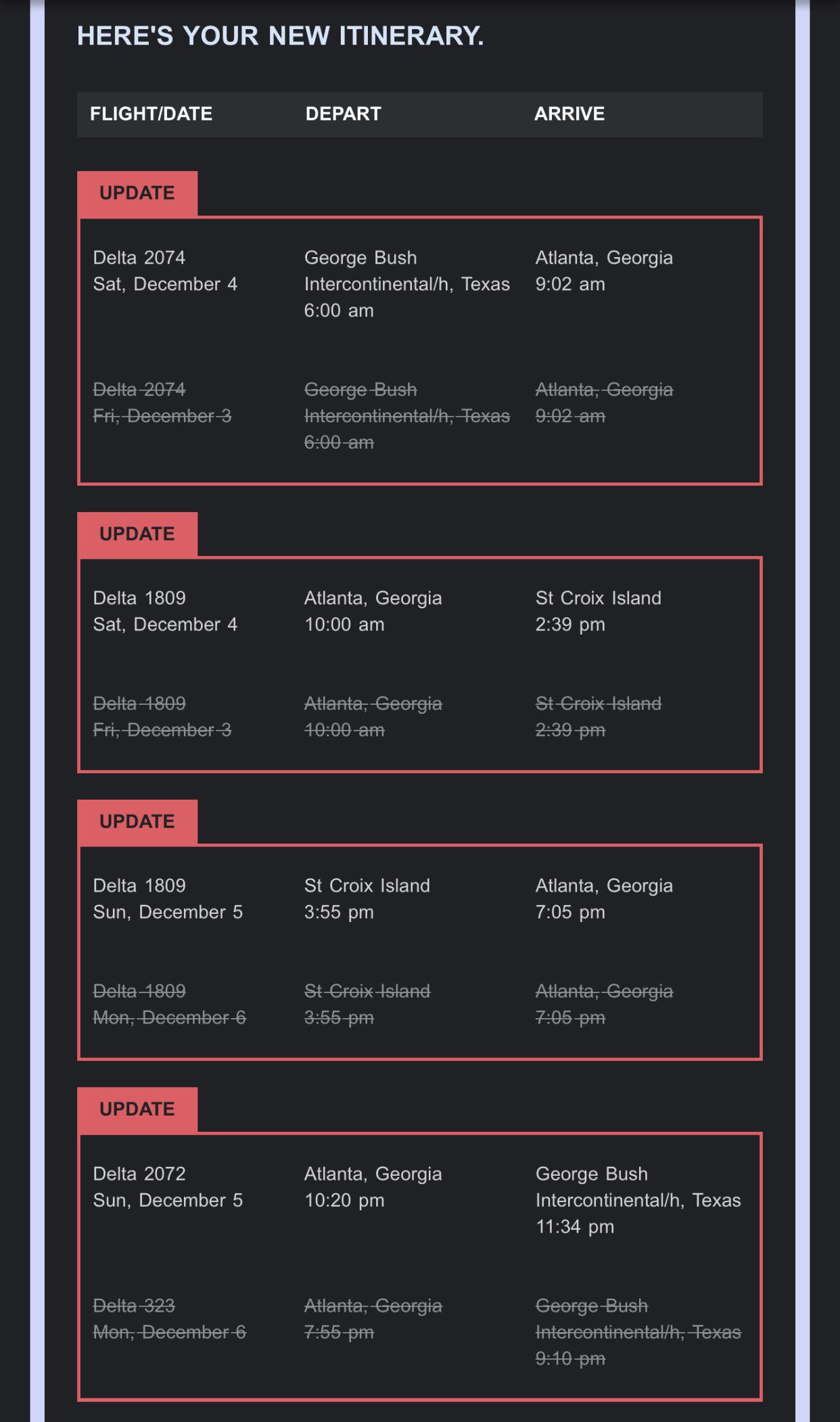 Flight changed?? r/delta