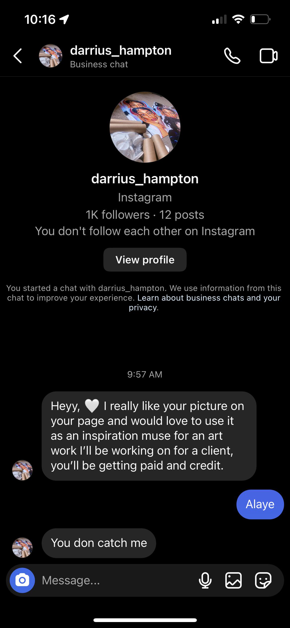 I saw a post about “Alaye” being their code word… I guess it is! : r/Scams