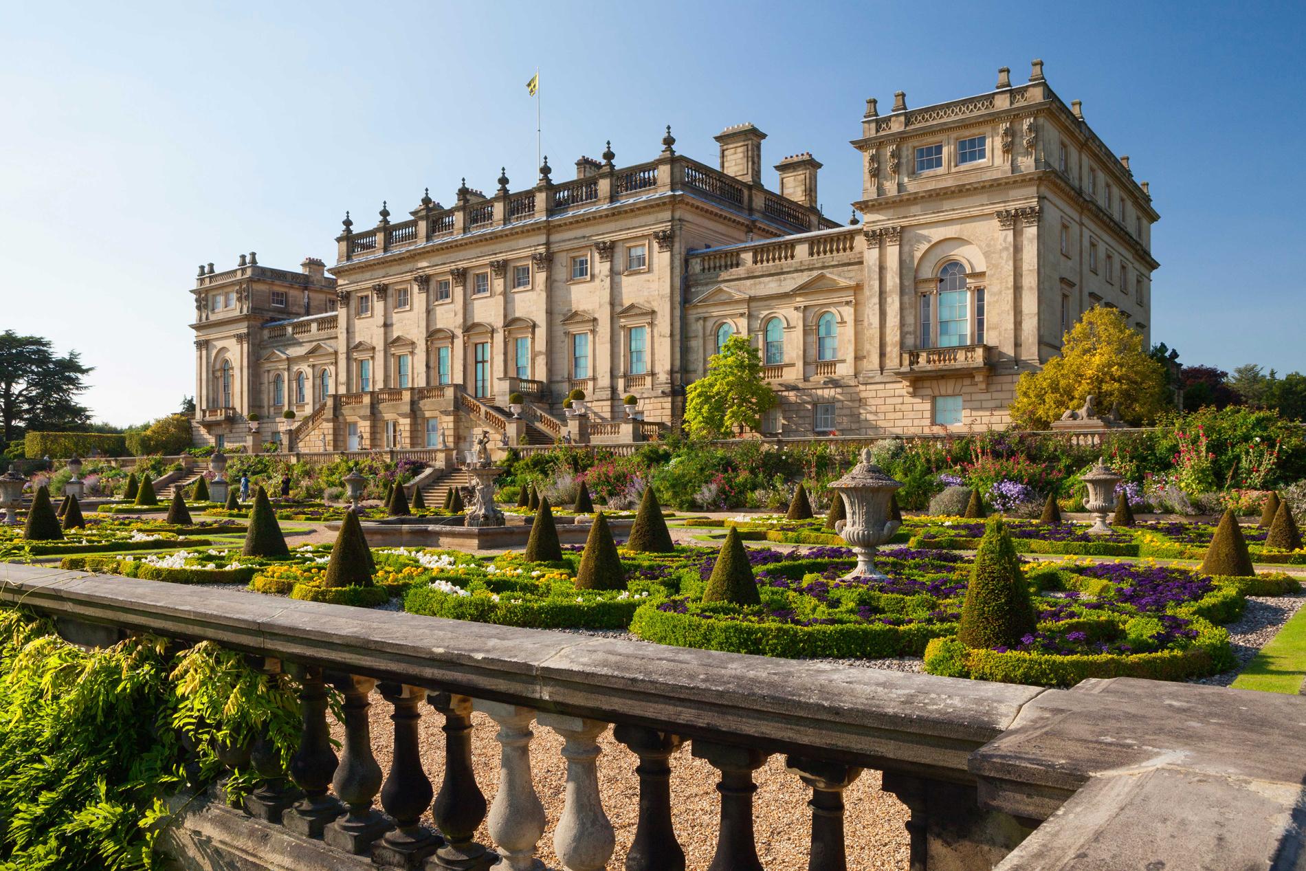Harewood House near Leeds in England, formerly the seat of the Earls of