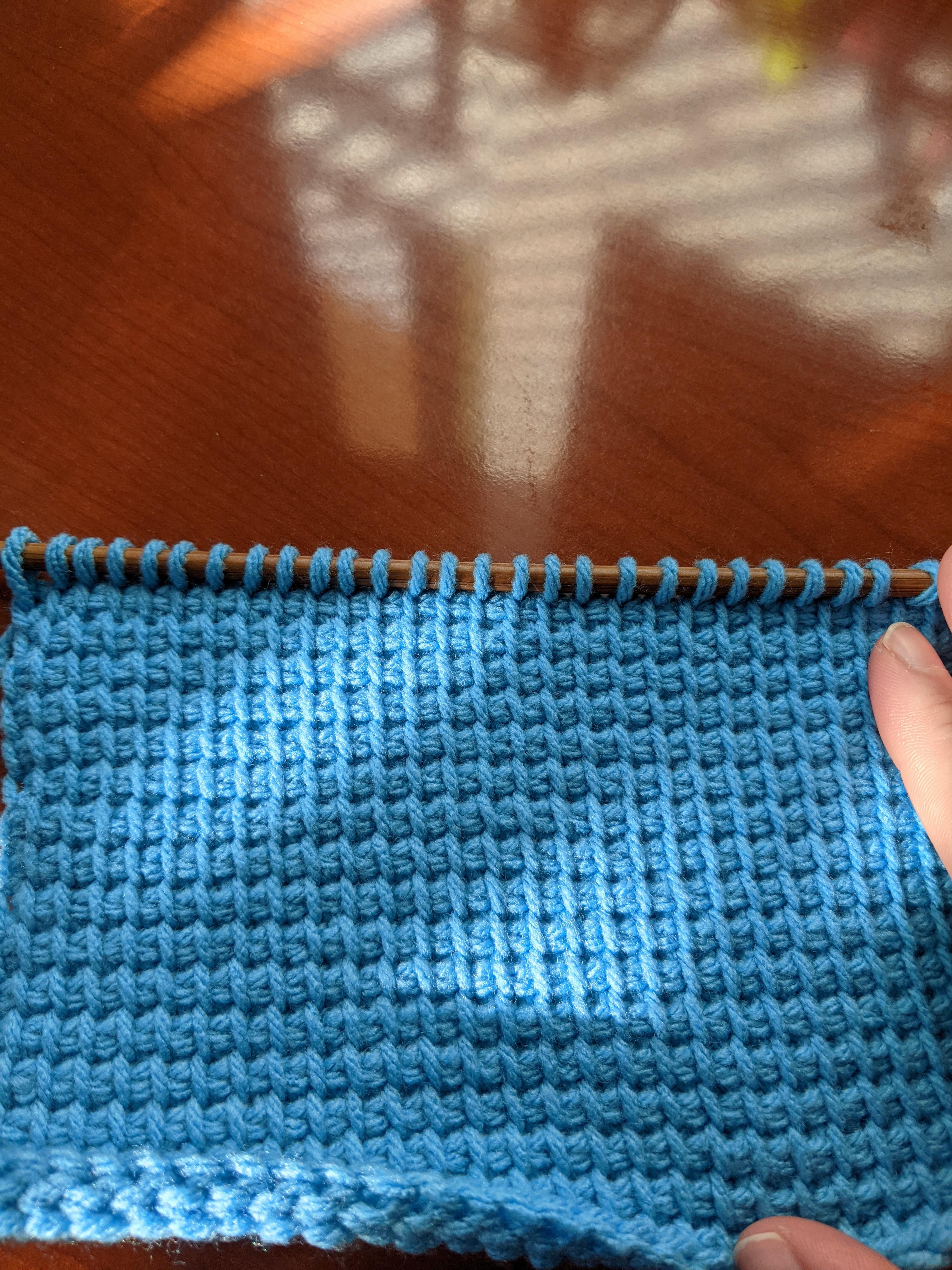 First time trying Tunisian crochet! It's been fun but I've found it